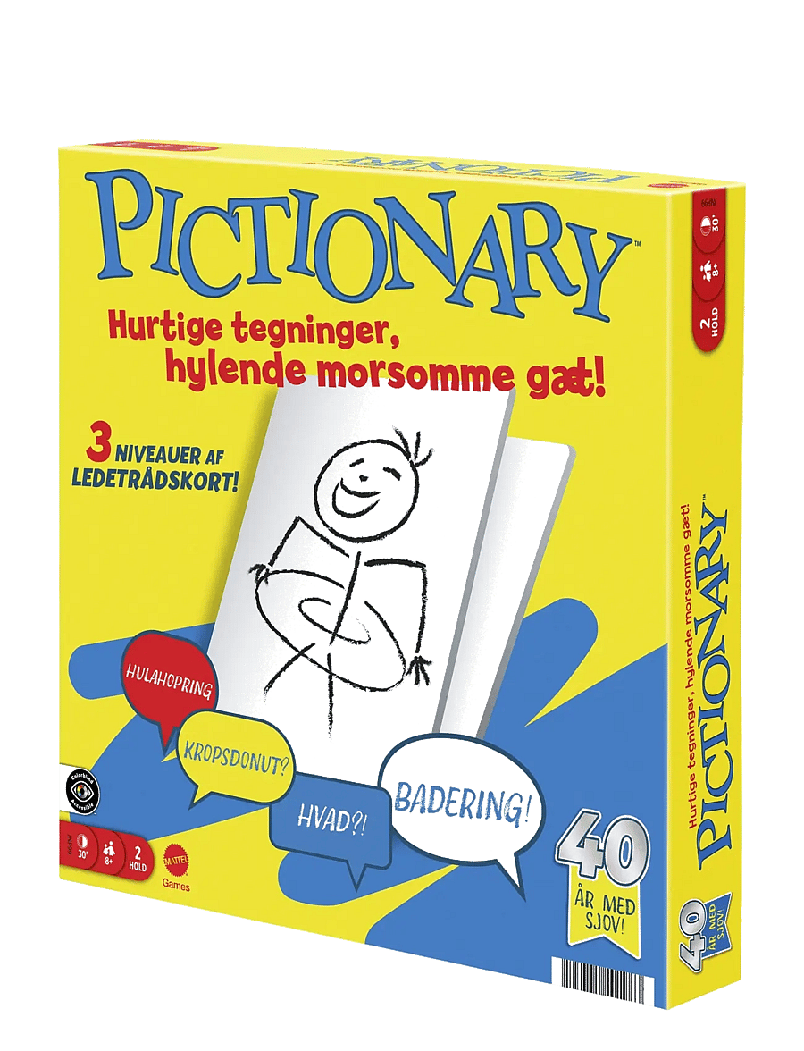 Mattel Games - Games Pictionary Family Board Game for Kids, Adults and Game Night with Erasable Boards and Markers - brettspiele - multicolor - 4