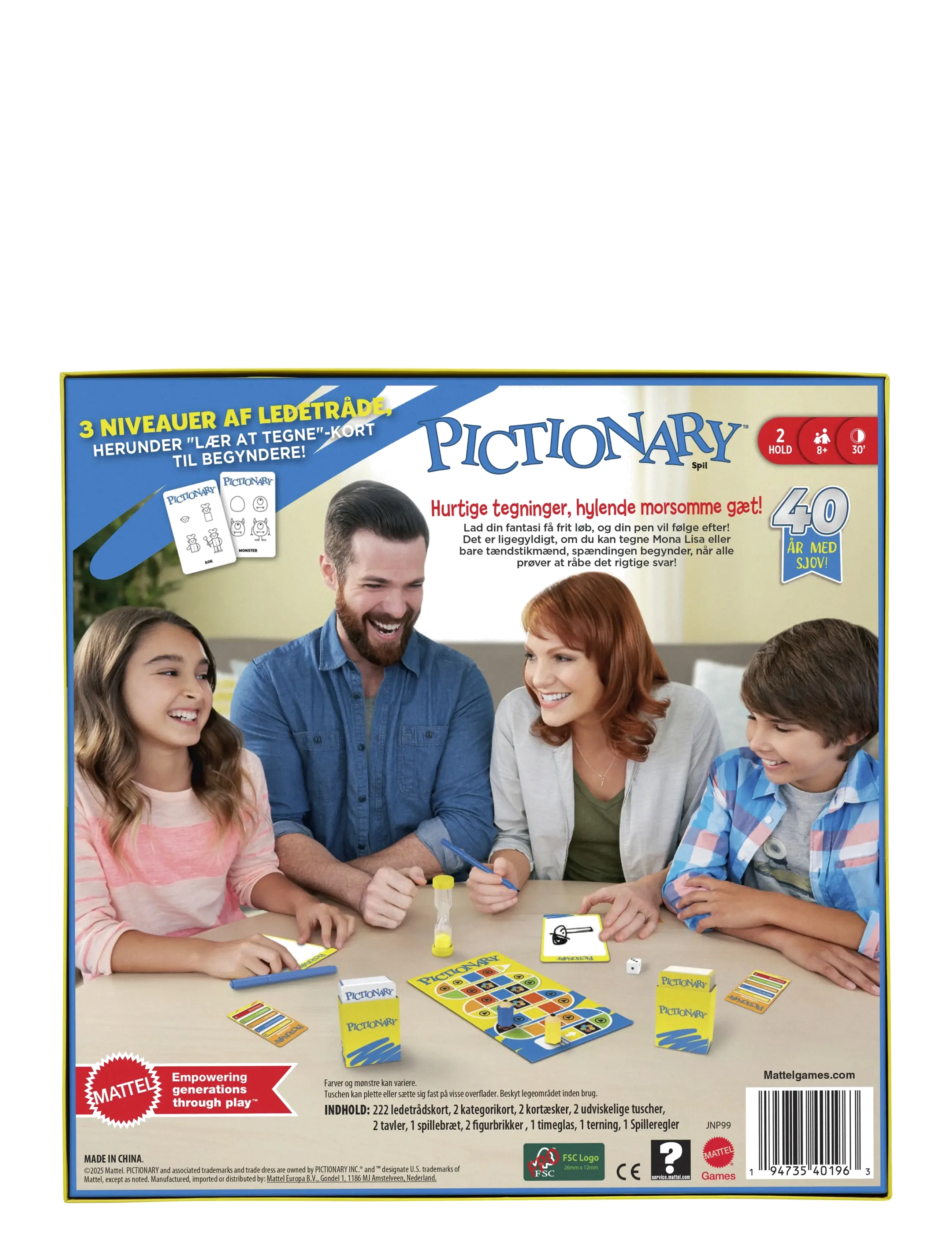 Mattel Games - Games Pictionary Family Board Game for Kids, Adults and Game Night with Erasable Boards and Markers - multicolor - 5