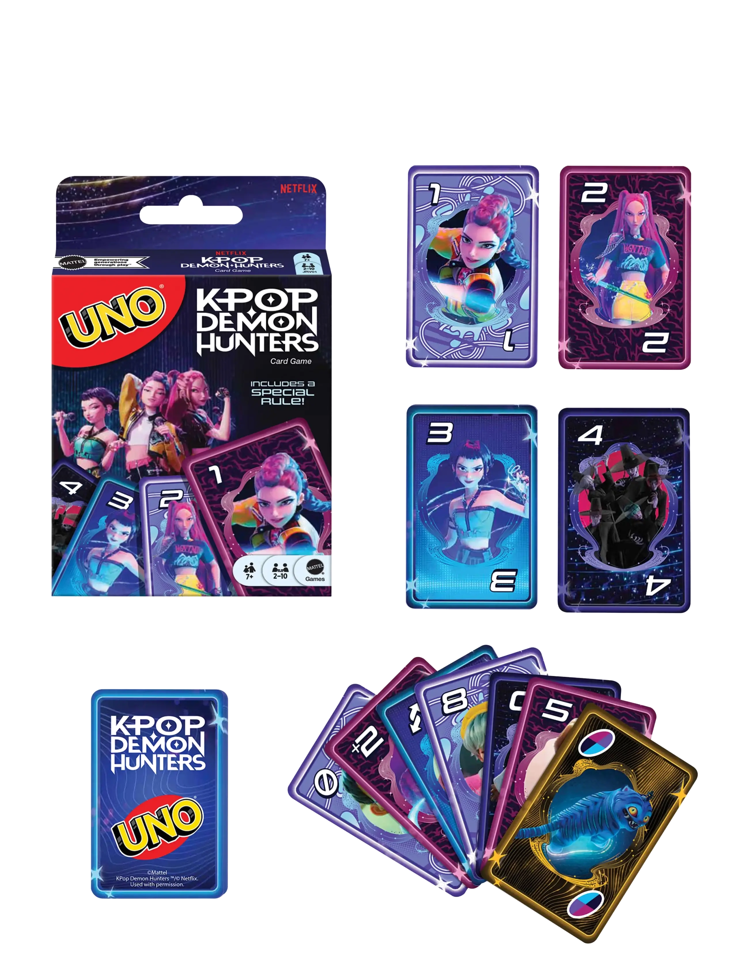 Mattel Games UNO K-POP Demon Hunters - Card games - MULTI COLOR / multi