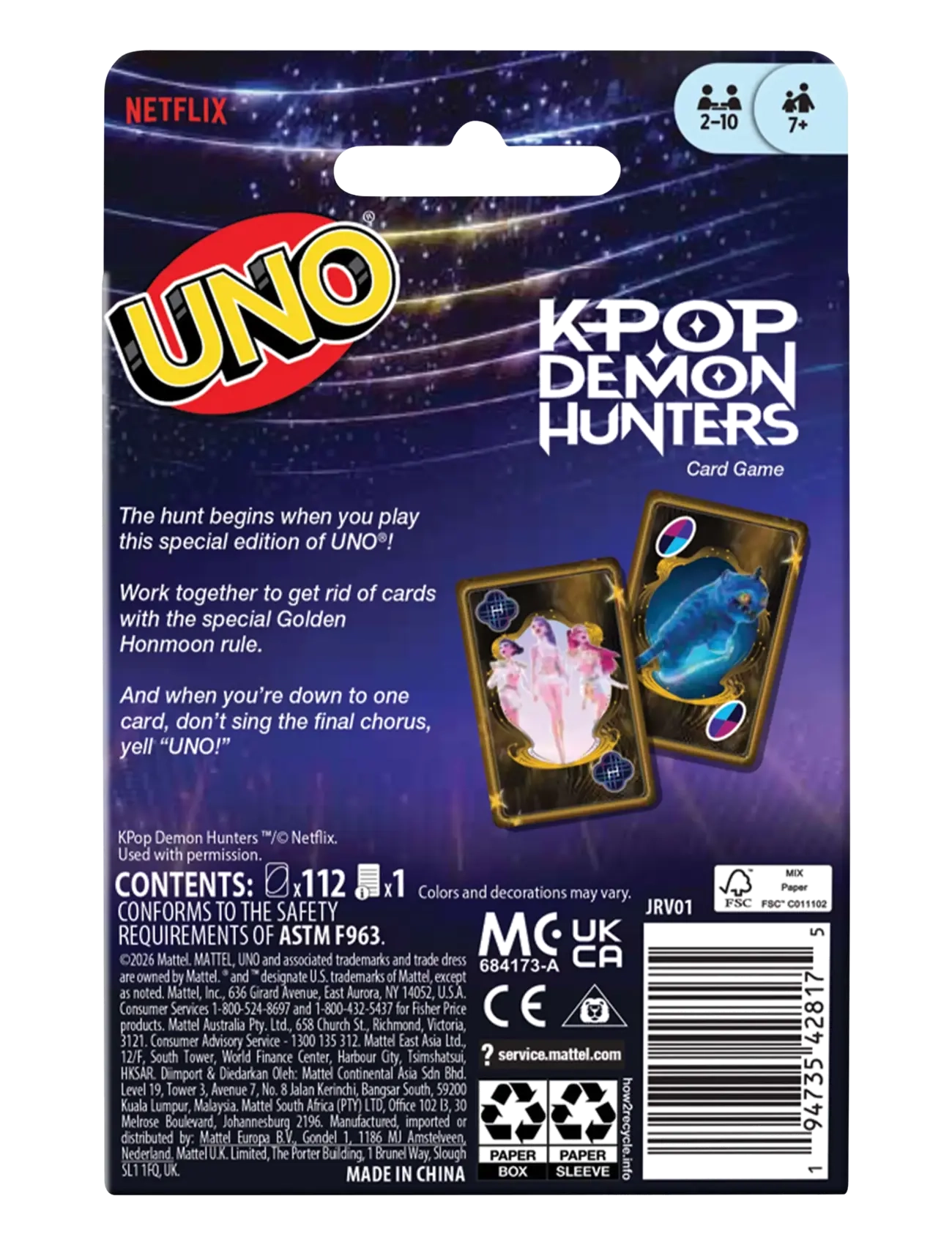 Mattel Games - UNO K-POP Demon Hunters - multi color - 4