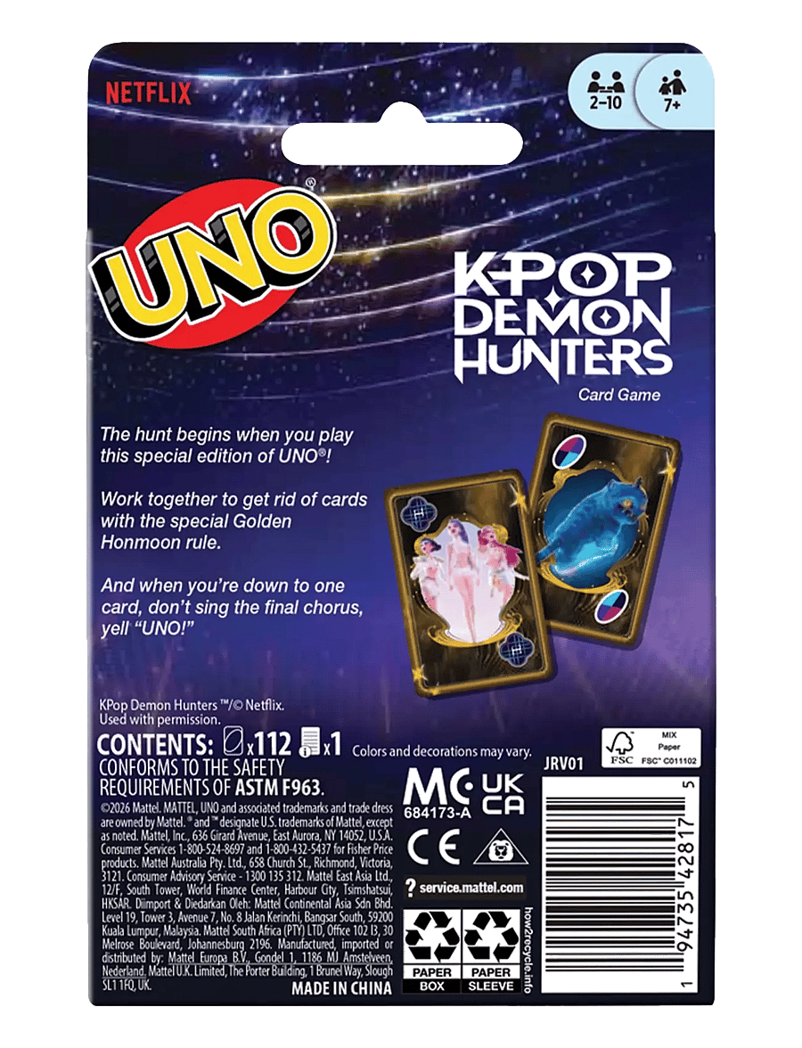 Mattel Games - UNO K-POP Demon Hunters - kaardimängud - multi color - 4