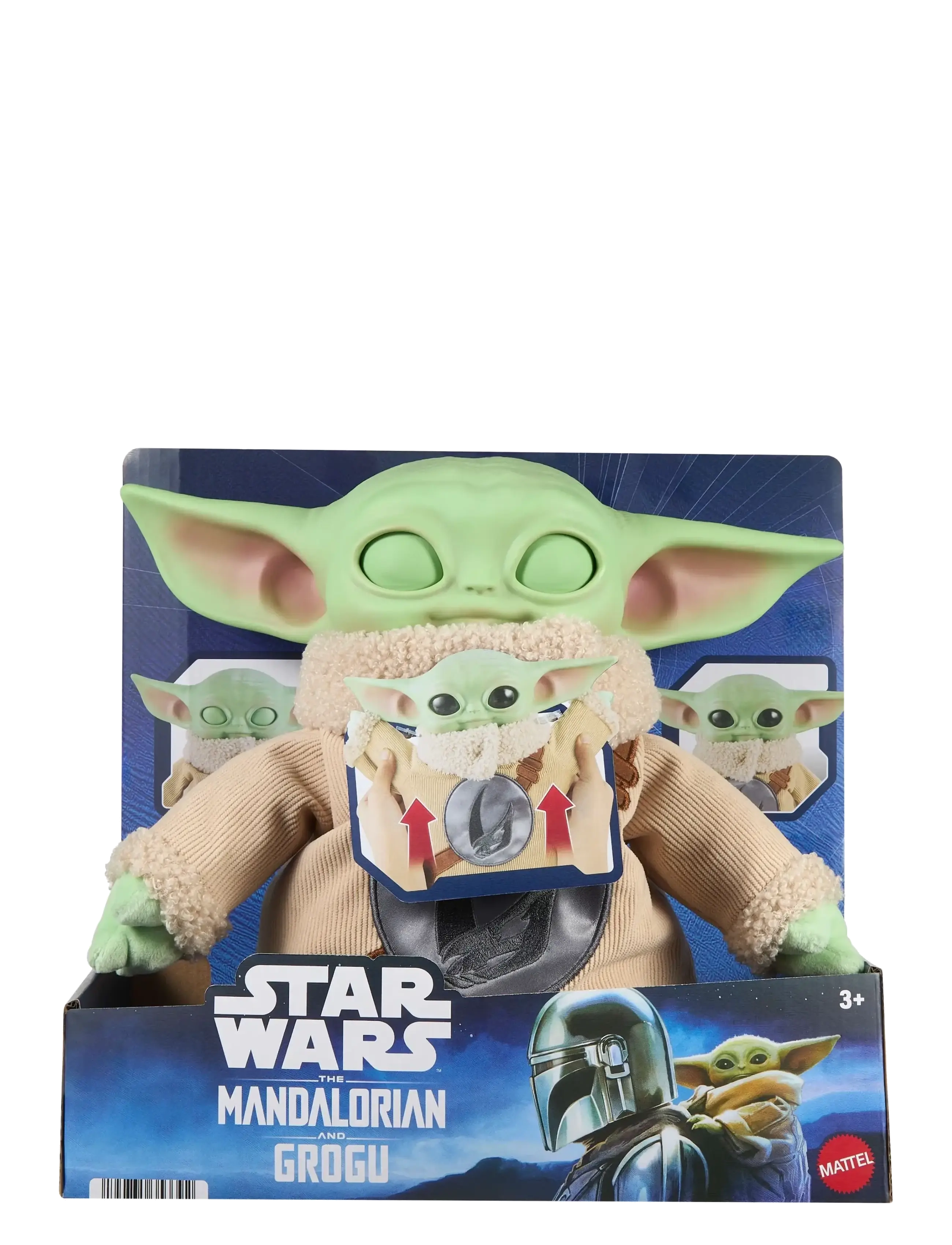 Star Wars - Star Wars The Mandalorian & Grogu Movie Pick-Me-Up Grogu Character Plush Rondel Design Vinyl Head - bamser - multicolor - 4