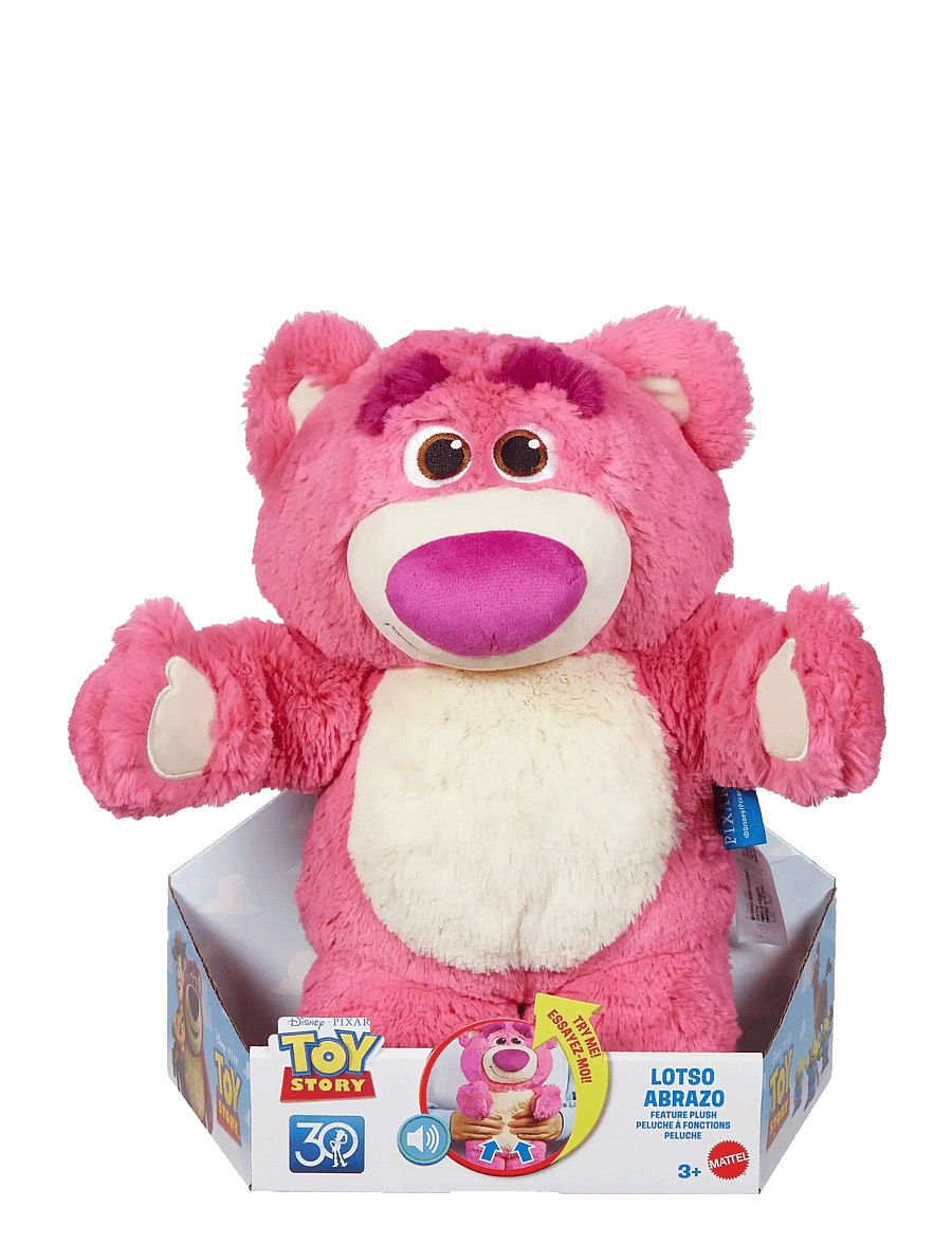 Toys Story - Disney Pixar Toy Story Lotso Plush Sound Toy, Cuddly Soft Doll Bear, Hums Trills & Chuckles - multi color - 3