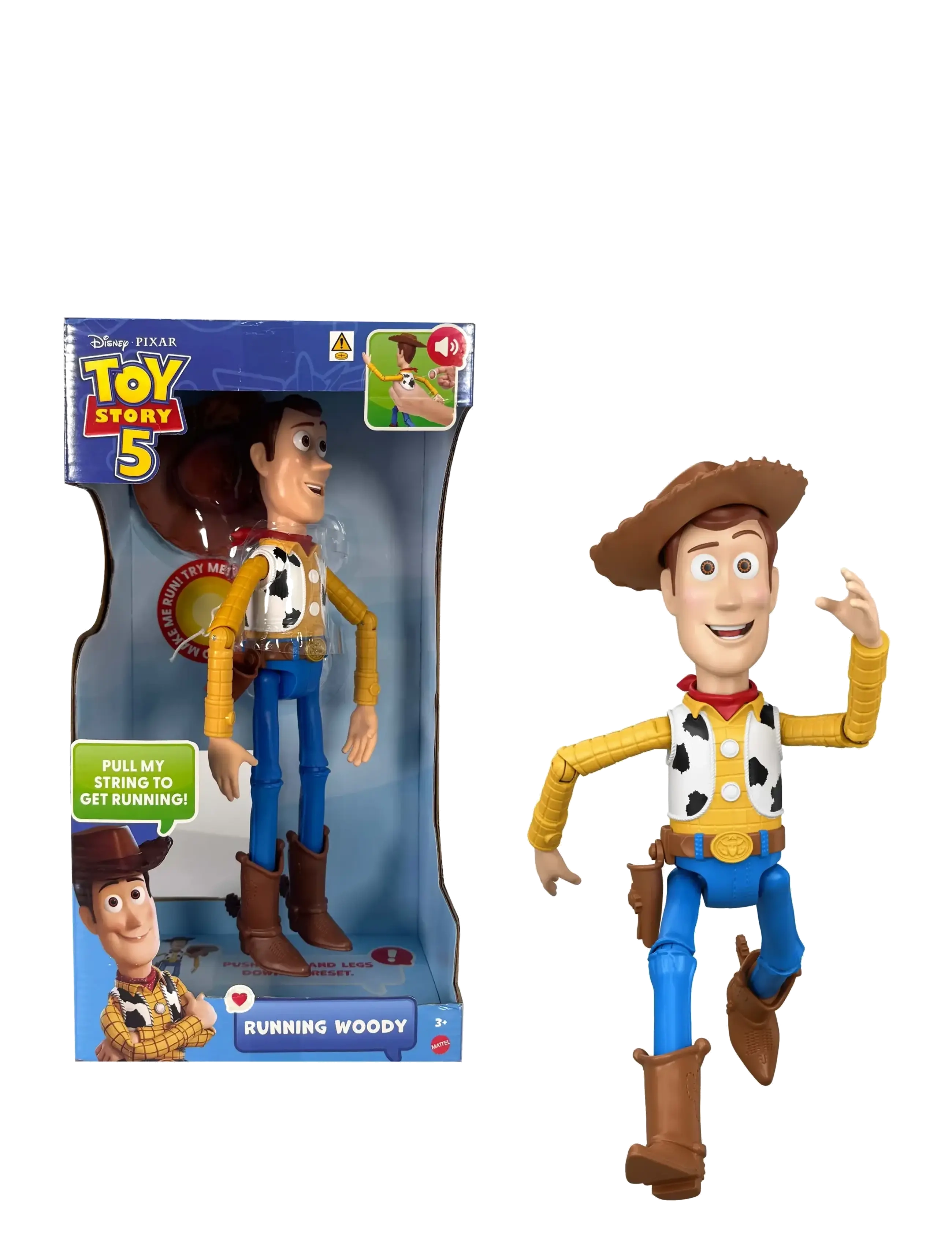Toy Story Disney Pixar Disney And Pixar Toy Story 5 Running Woody 12 Inch Action Figure, 50 Plus Sounds, One Size, Multi/patterned, Legesæt Og Actionf