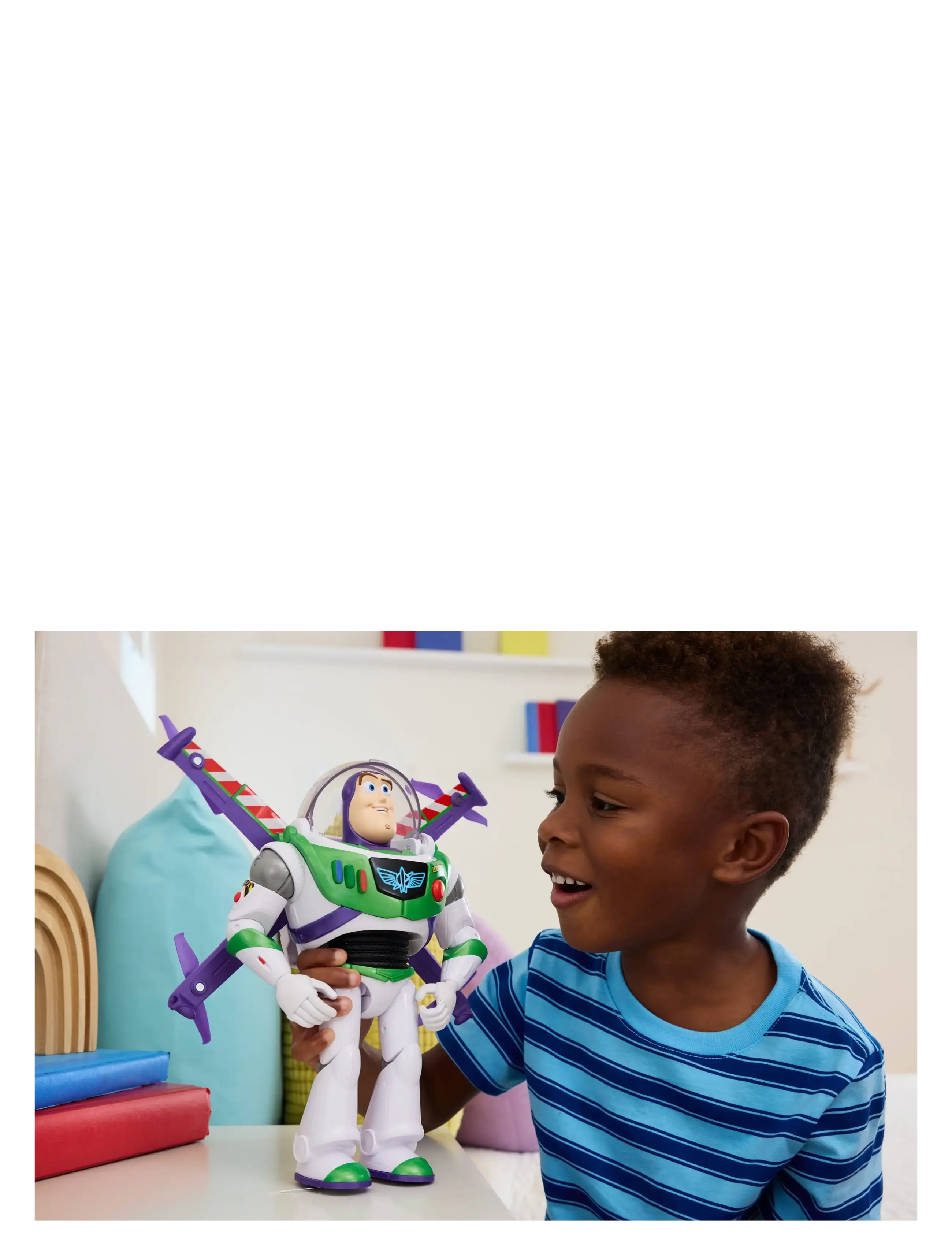 Toy Story Disney And Pixar 5 12-Inch Scale Flight Mode Hi-Tech Edition Buzz Lightyear, 35+ Sounds, Kinder,,,Mehrfarbig/gemustert Gr.ONE SIZE