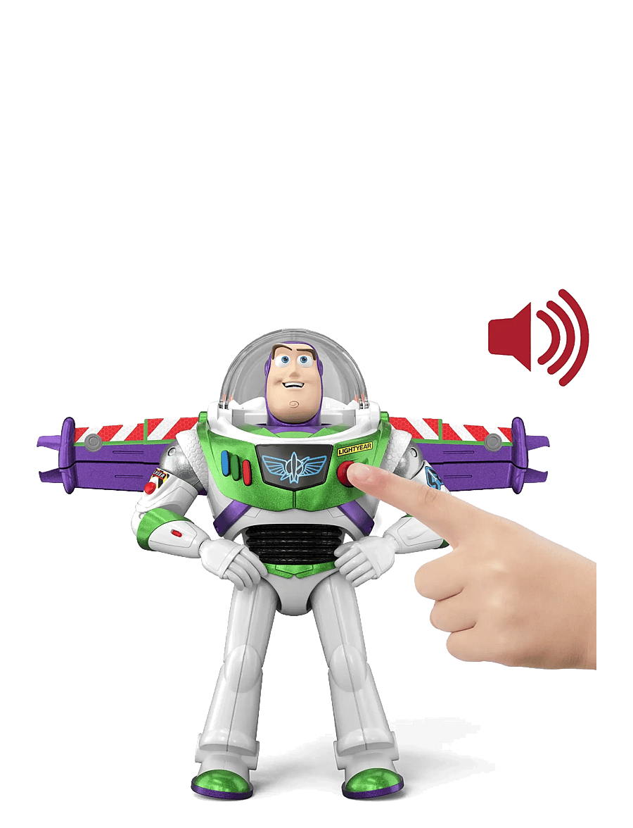 Toy Story - Toy Story Disney and Pixar 12” Scale Flight Mode Edition Buzz Lightyear, 35+ Sounds in English - actionfigurer - multicolor - 5