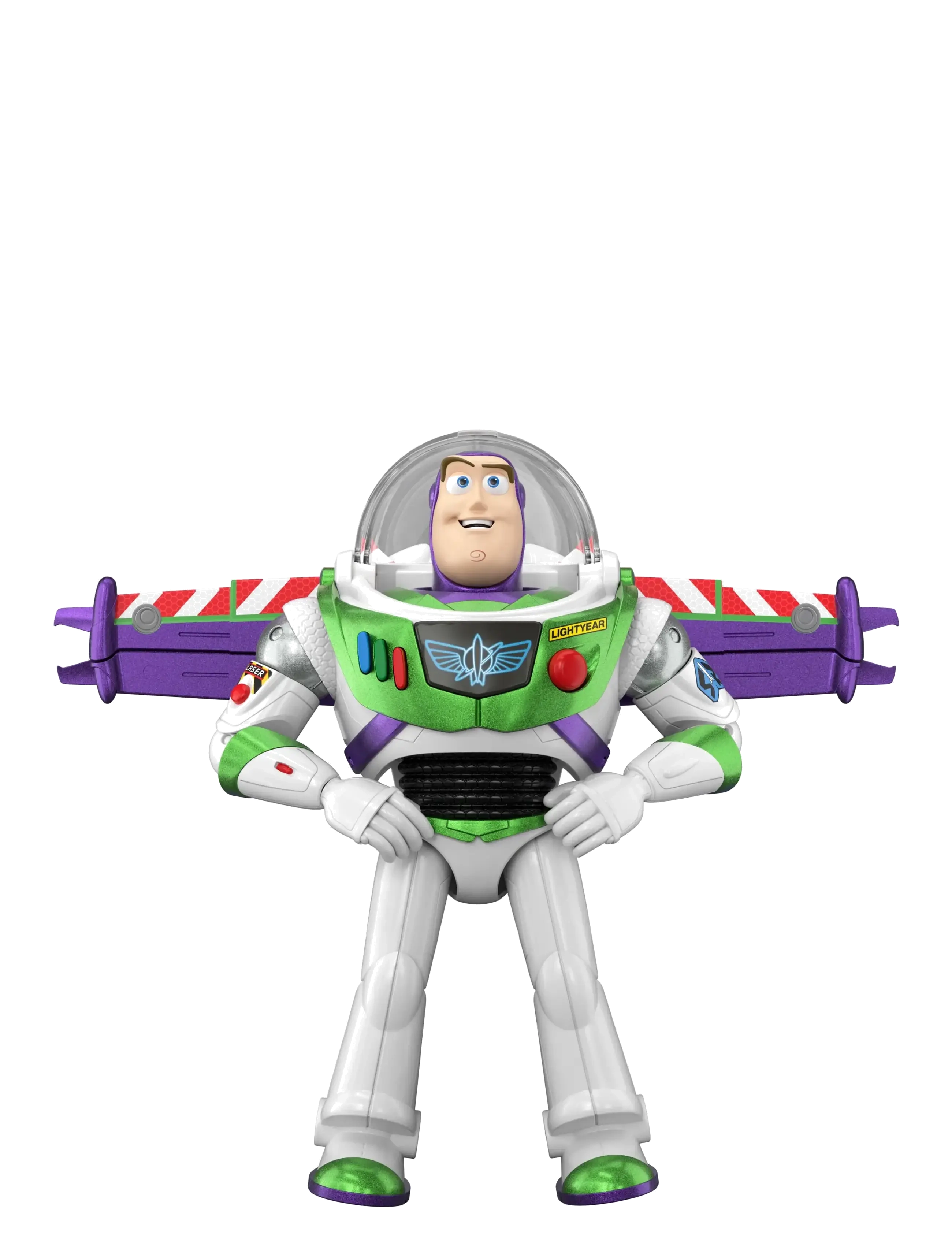 Toy Story - Toy Story Disney and Pixar 12” Scale Flight Mode Edition Buzz Lightyear, 35+ Sounds in English - actionfigurer - multicolor - 4