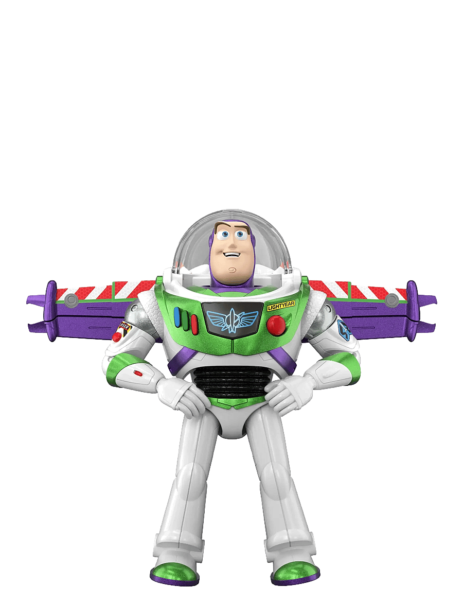 Toy Story - Toy Story Disney and Pixar 12” Scale Flight Mode Edition Buzz Lightyear, 35+ Sounds in English - actionfigurer - multicolor - 4