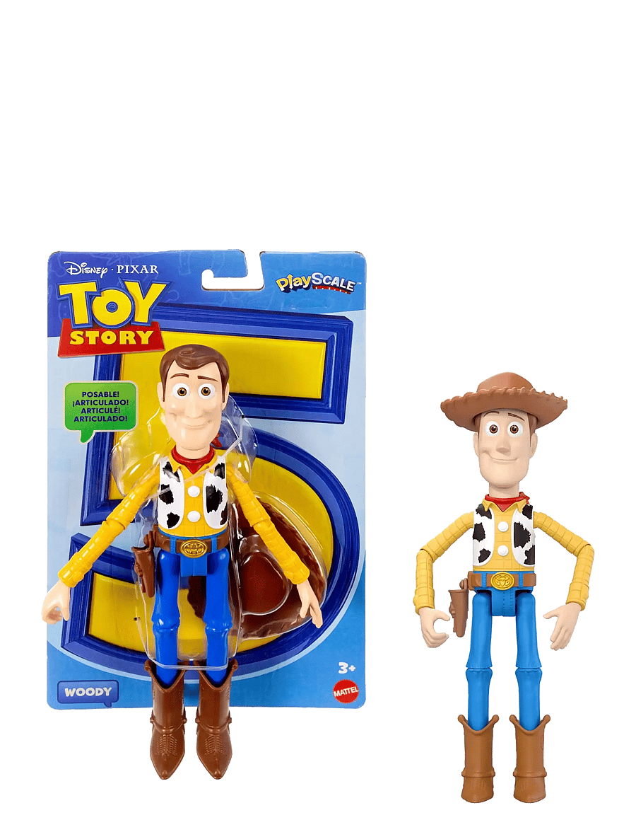 Toy Story - Pixar Playscale (7") Woody - No Badge - actionfigurer - multicolor - 0