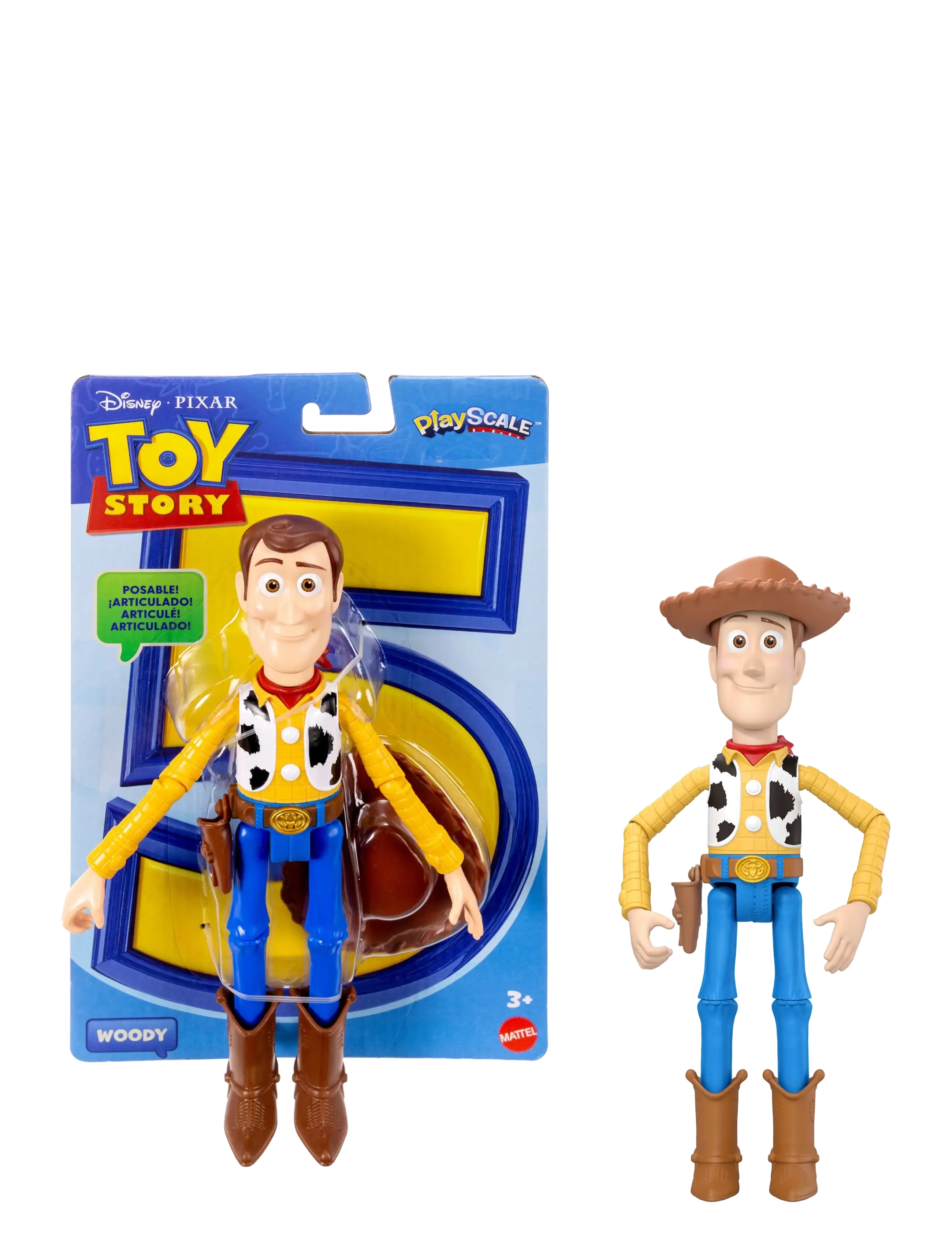 Toy Story Pixar Playscale (7") Woody - No Badge - Leksaker - MULTICOLOR / multi