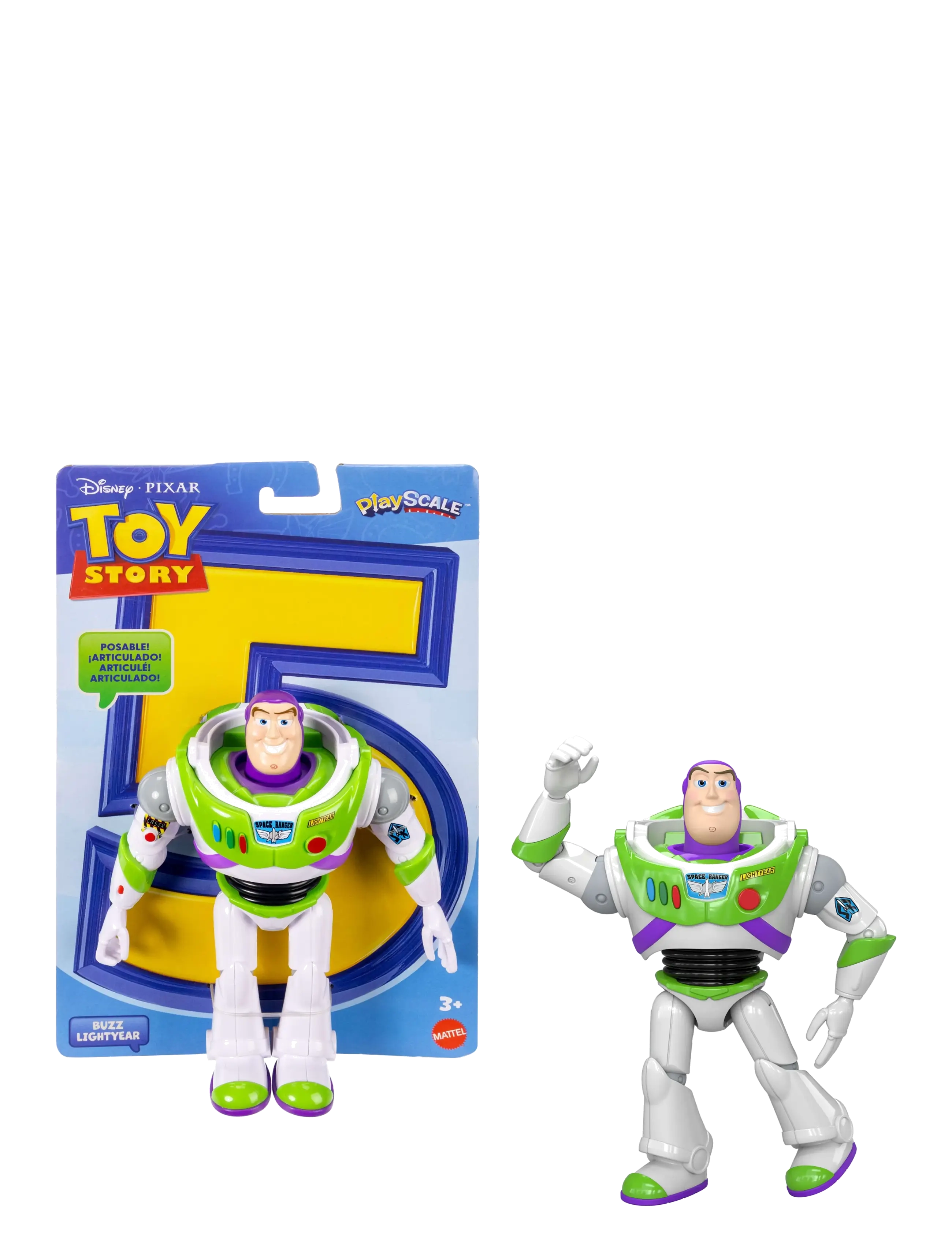 Toy Story Pixar Playscale (7") Buzz - Original - Leikföng 3-5 ára - MULTICOLOR / multi