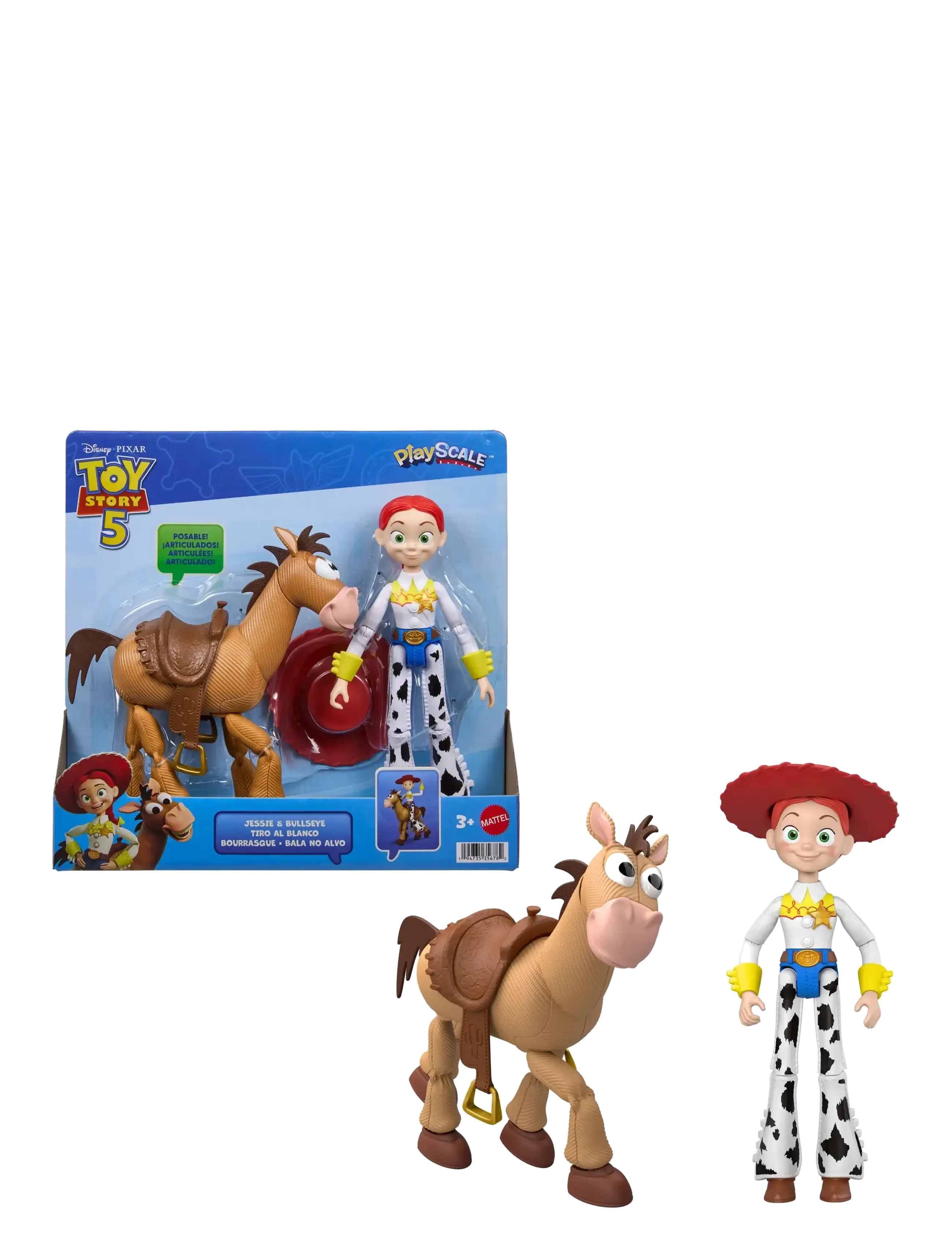 Toy Story Disney Pixar Disney and Pixar Toy Story 5 Jessie & Bullseye Playscale 7 Inch Action Figures 2 Pack - Toys - MULTICOLOR / multi
