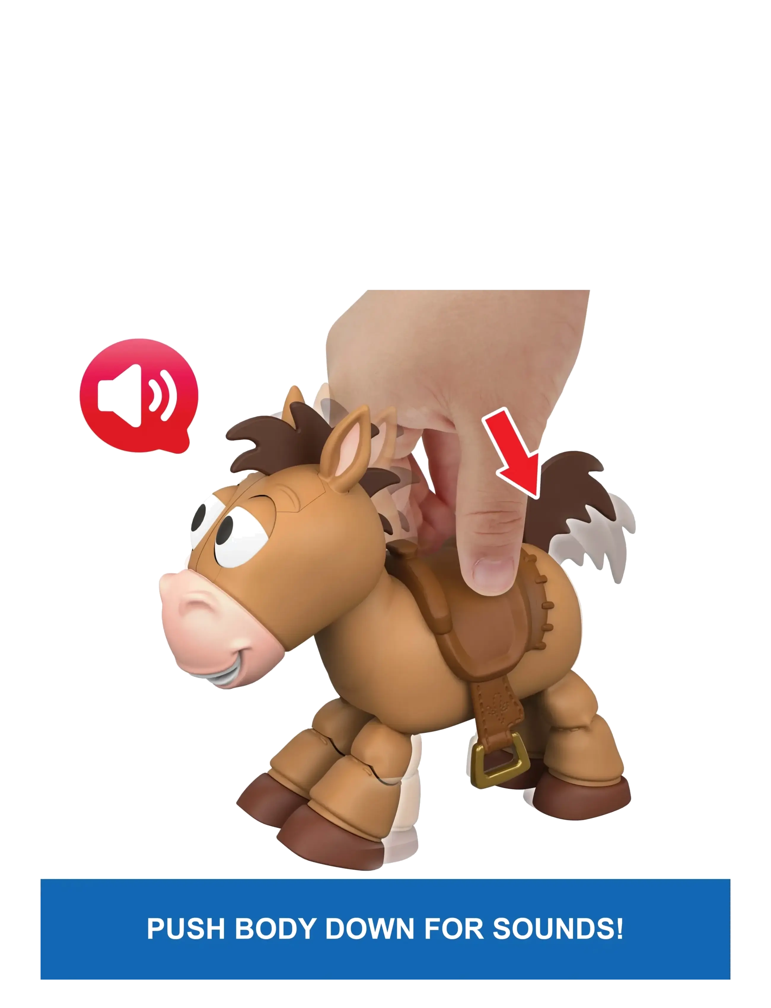 Toy Story - Disney Pixar Disney and Pixar Toy Story Lil Partner Bullseye Posing Horse Figure with Sounds - movies & fairy tale characters - multicolor - 4