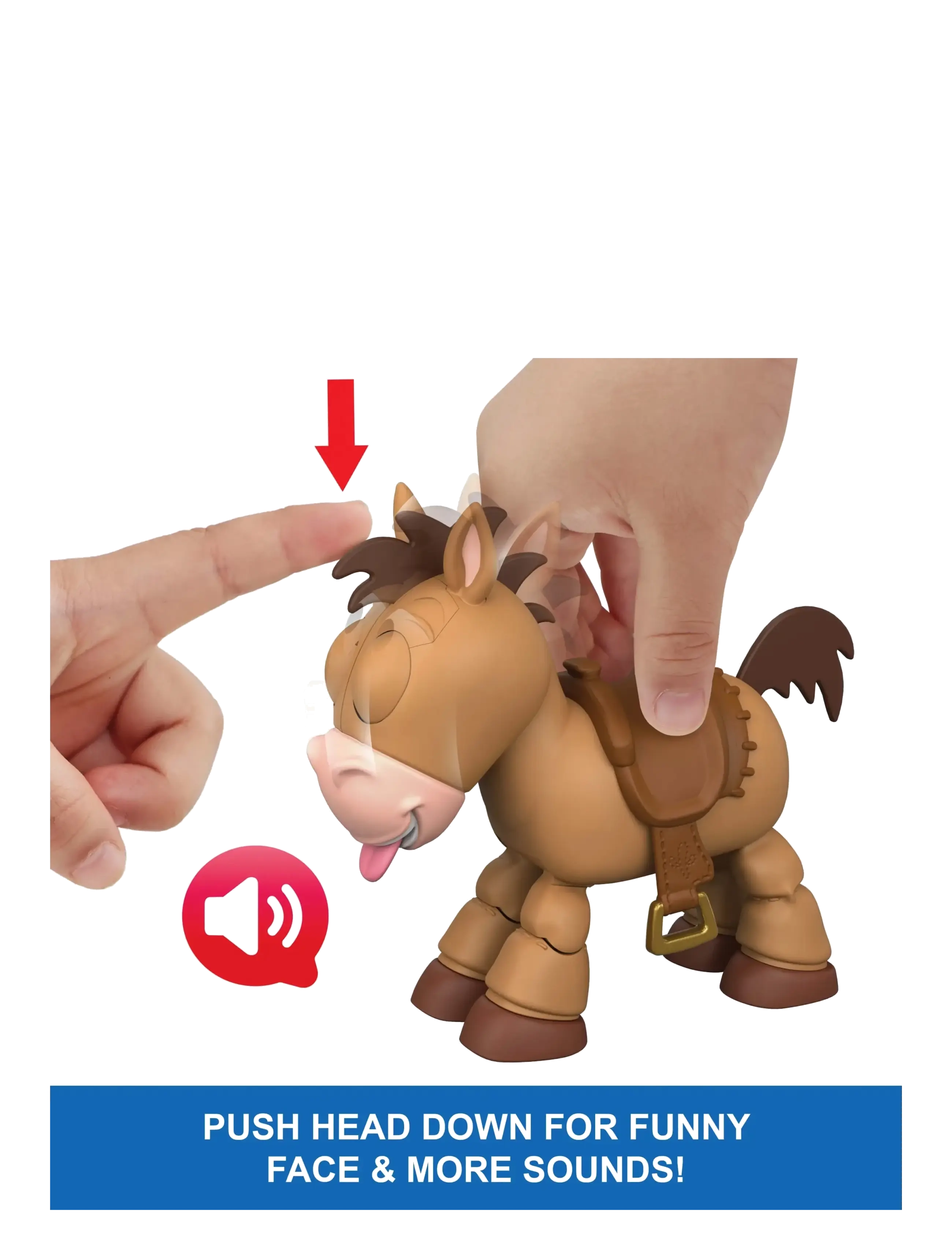 Toy Story - Disney Pixar Disney and Pixar Toy Story Lil Partner Bullseye Posing Horse Figure with Sounds - movies & fairy tale characters - multicolor - 5