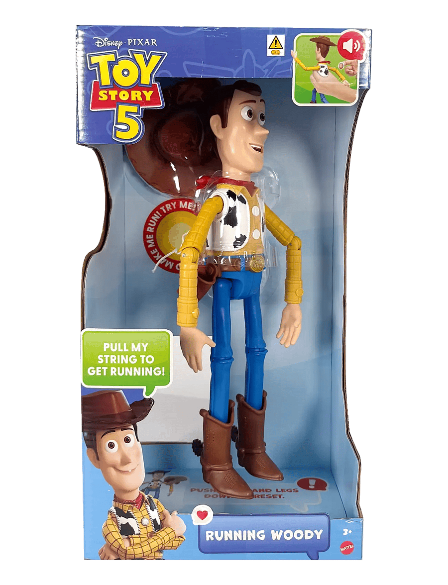 Toy Story - Disney and Pixar Toy Story 5 Running Woody 12 Inch Action Figure, 50 Plus Sounds - film- & märchenfiguren - multicolor - 1