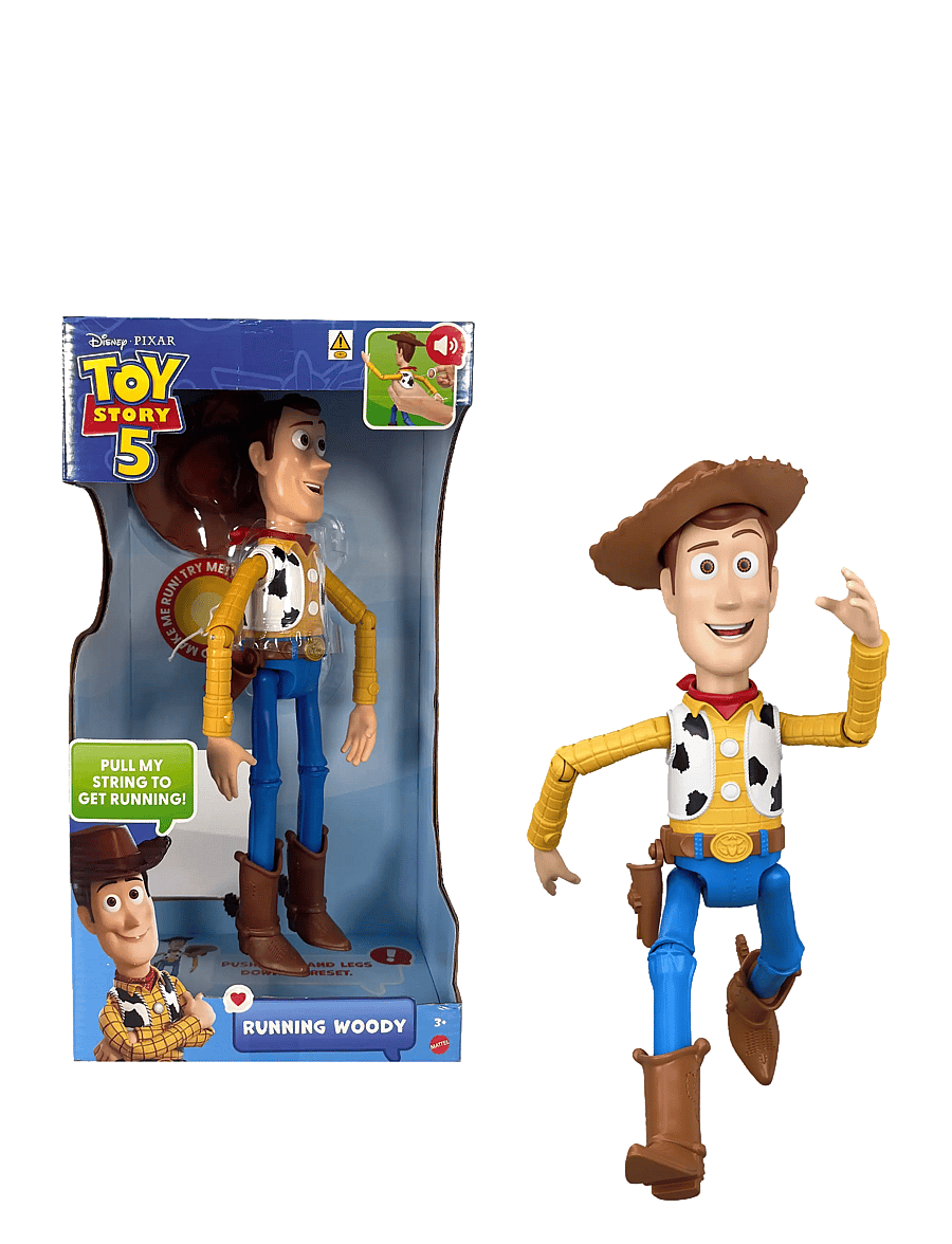 Toy Story - Disney and Pixar Toy Story 5 Running Woody 12 Inch Action Figure, 50 Plus Sounds - film- & märchenfiguren - multicolor - 4