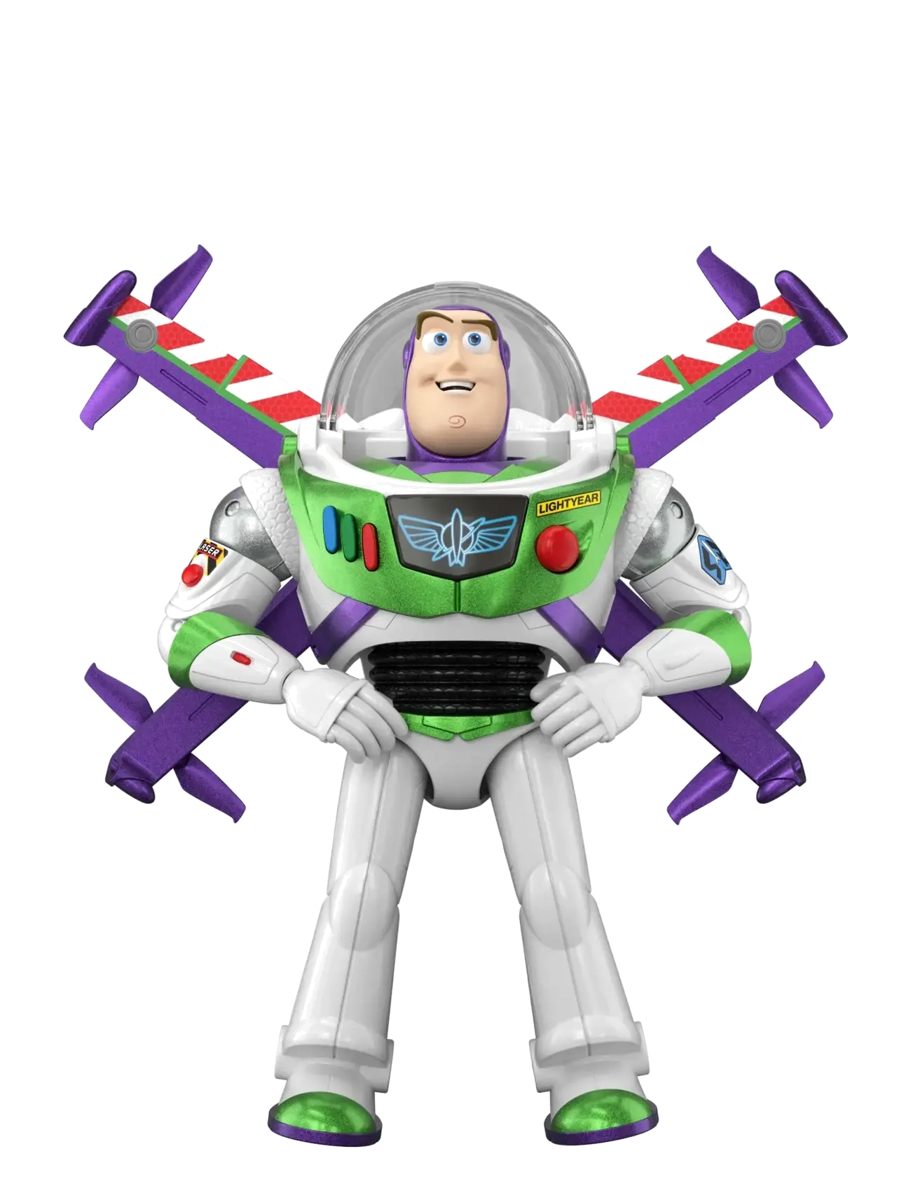 Toys Story - Disney and Pixar Toy Story 12” Scale Flight Mode Hi-Tech Edition Buzz Lightyear, 35+ Sounds - kinder - multicolor - 1