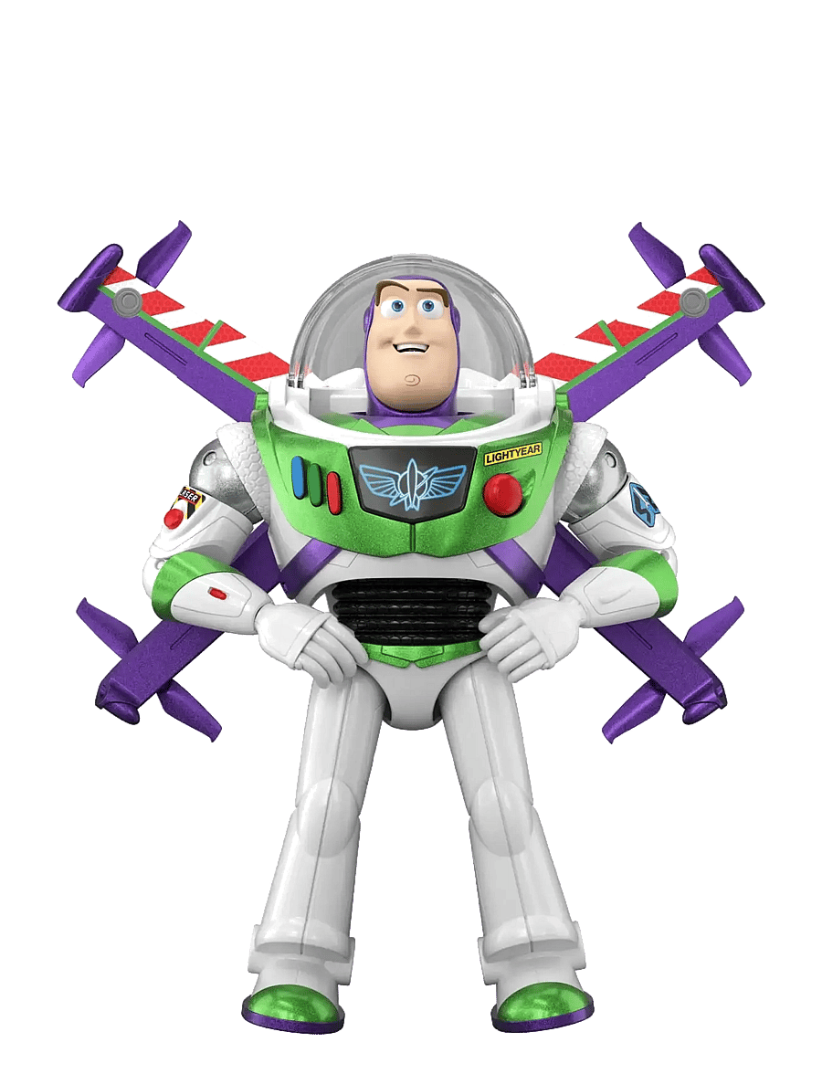 Toys Story - Disney and Pixar Toy Story 12” Scale Flight Mode Hi-Tech Edition Buzz Lightyear, 35+ Sounds - kinder - multicolor - 1