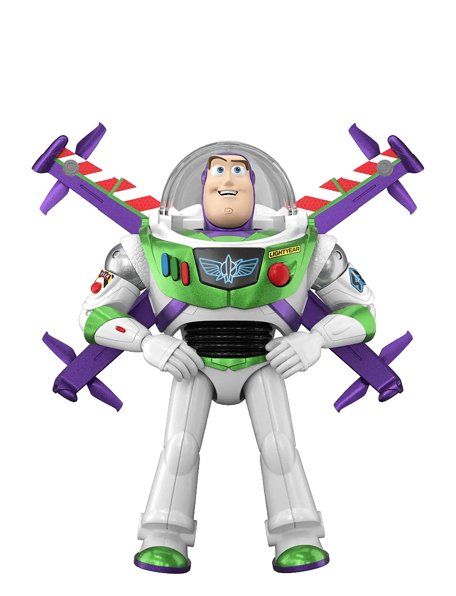 Toy Story - Disney and Pixar Toy Story 12” Scale Flight Mode Hi-Tech Edition Buzz Lightyear, 35+ Sounds - film- & märchenfiguren - multicolor - 2