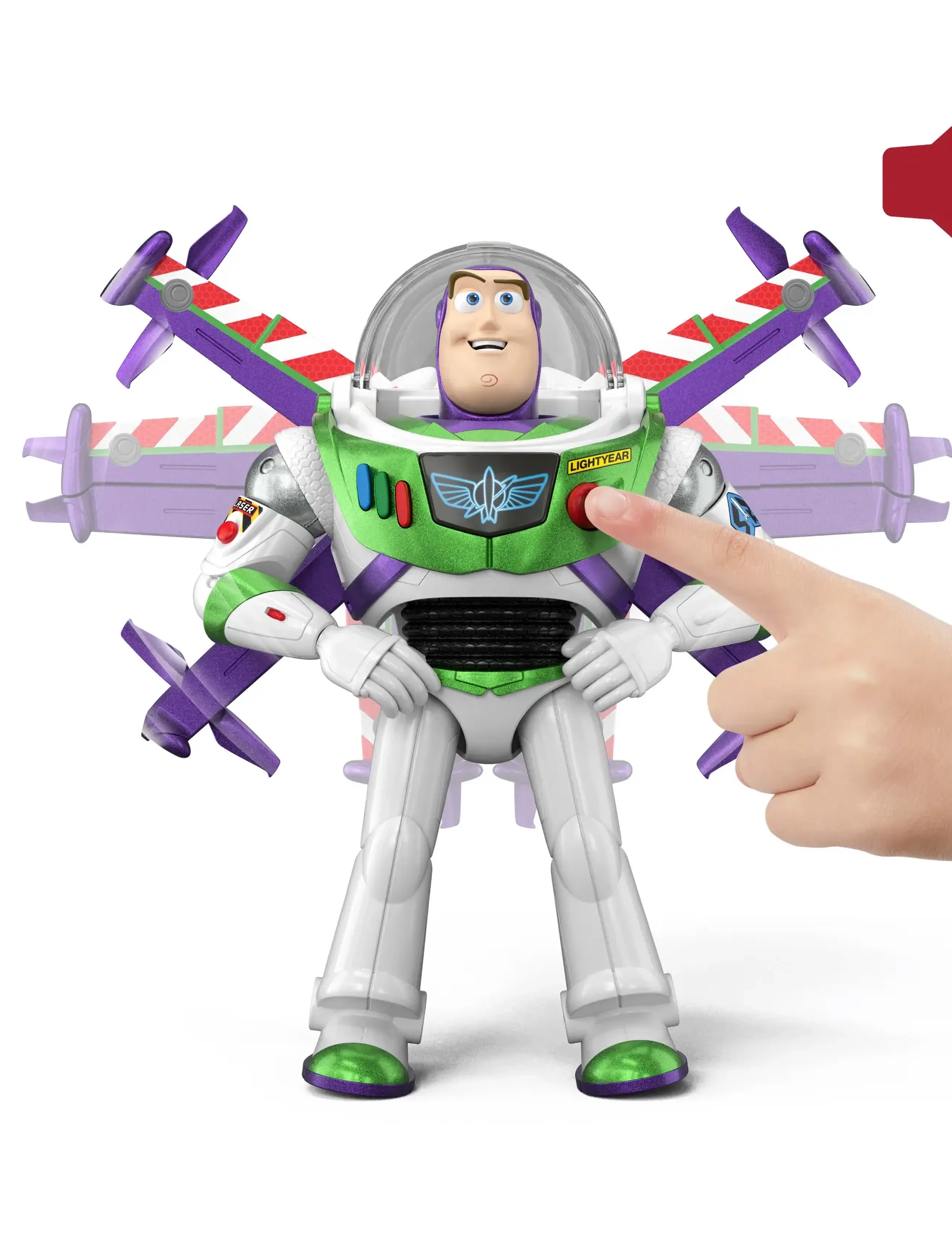 Toy Story - Disney and Pixar Toy Story 12” Scale Flight Mode Hi-Tech Edition Buzz Lightyear, 35+ Sounds - film- & märchenfiguren - multicolor - 4