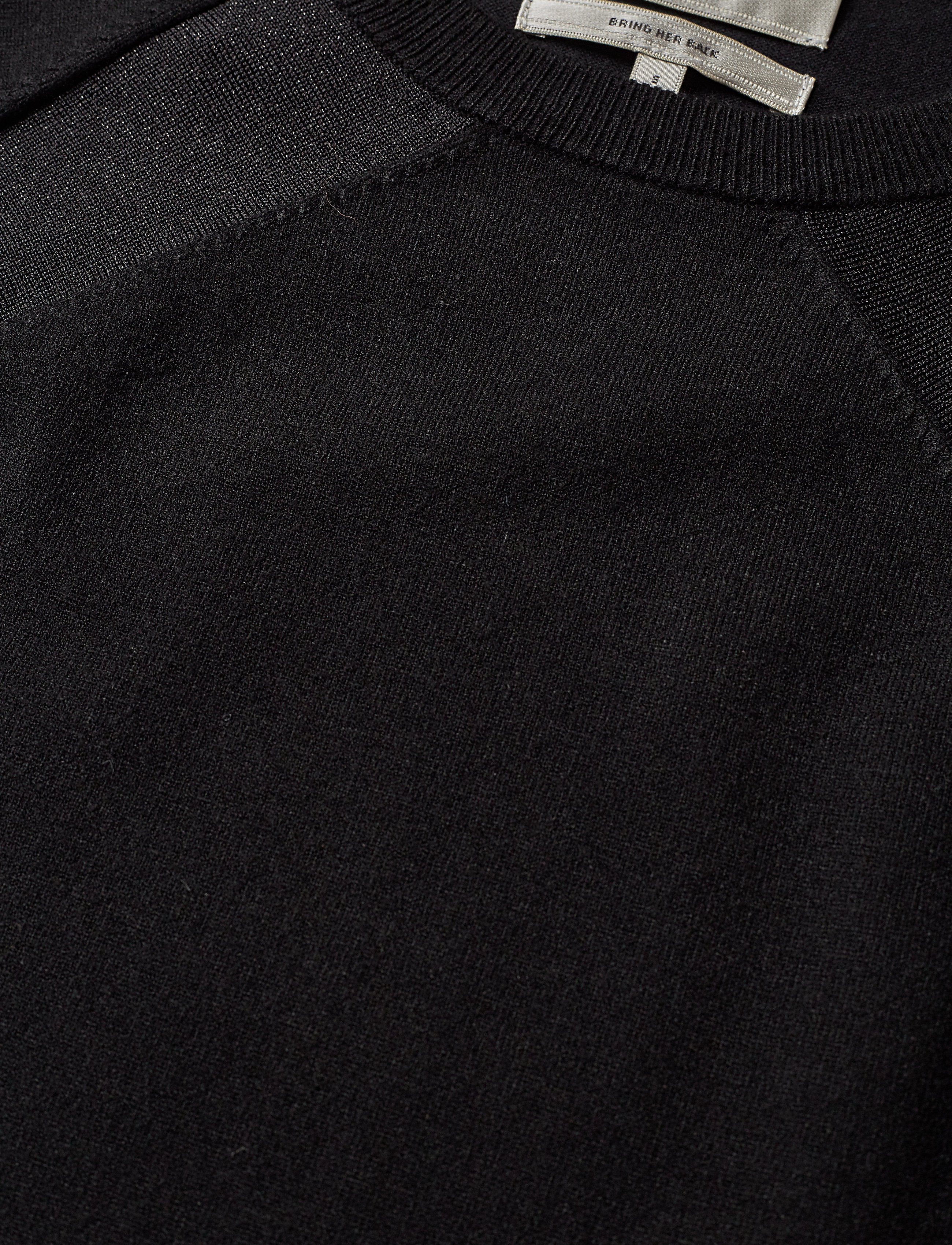 MAUD - Fancy Knit Dress - black - 2