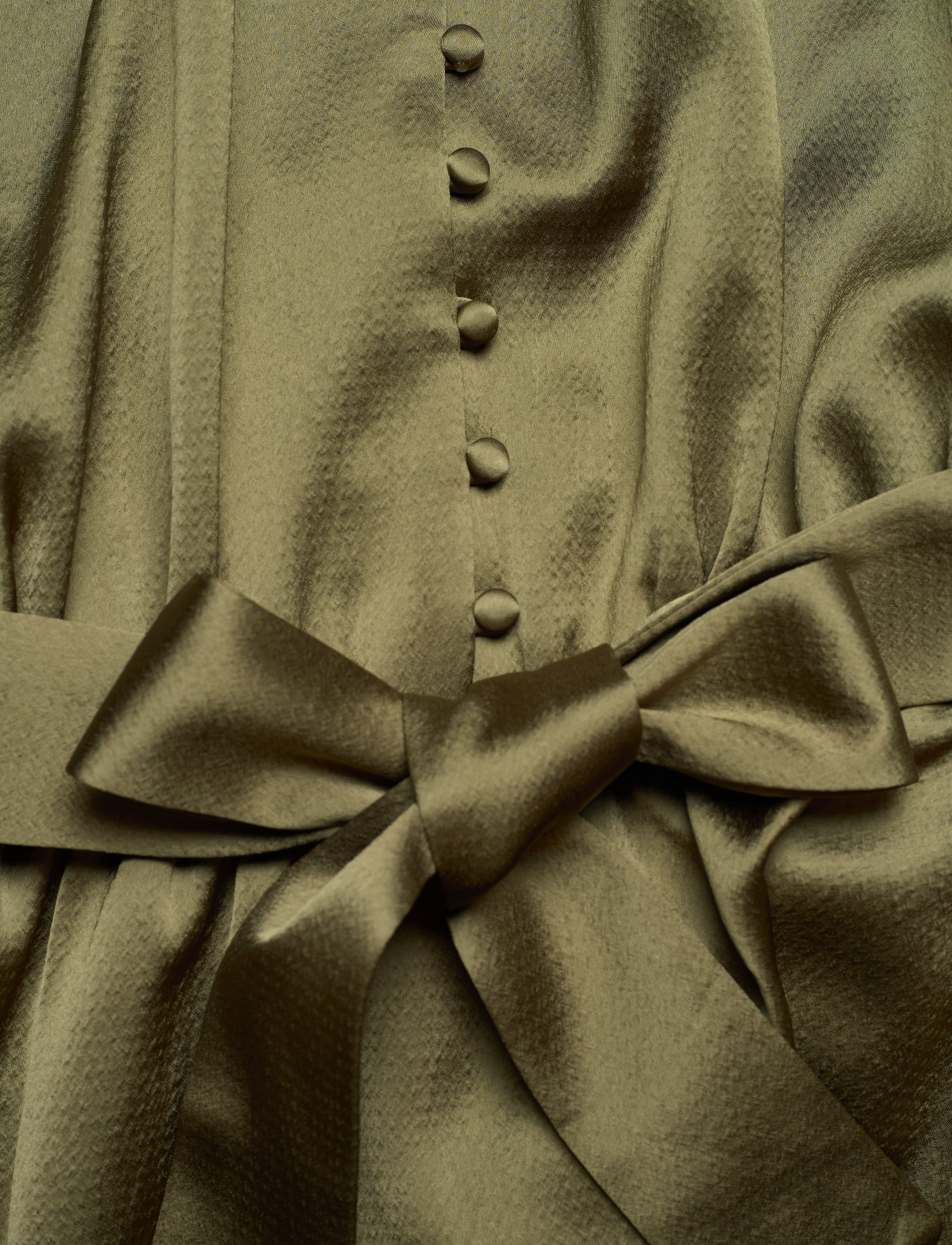 MAUD - VINTAGE BUTTON DRESS - vetiver - 3