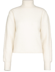 MAUD - Ava Knit - megztiniai su aukšta apykakle - off white - 2