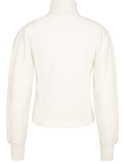 MAUD - Ava Knit - megztiniai su aukšta apykakle - off white - 3