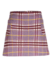 MAUD - Nina Skirt - korta kjolar - lavender check - 2