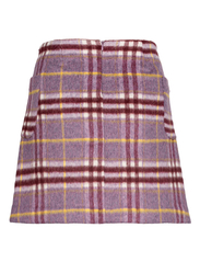 MAUD - Nina Skirt - short skirts - lavender check - 3