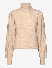 MAUD - Ava knit - džemperi ar augstu apkakli - sand - 0