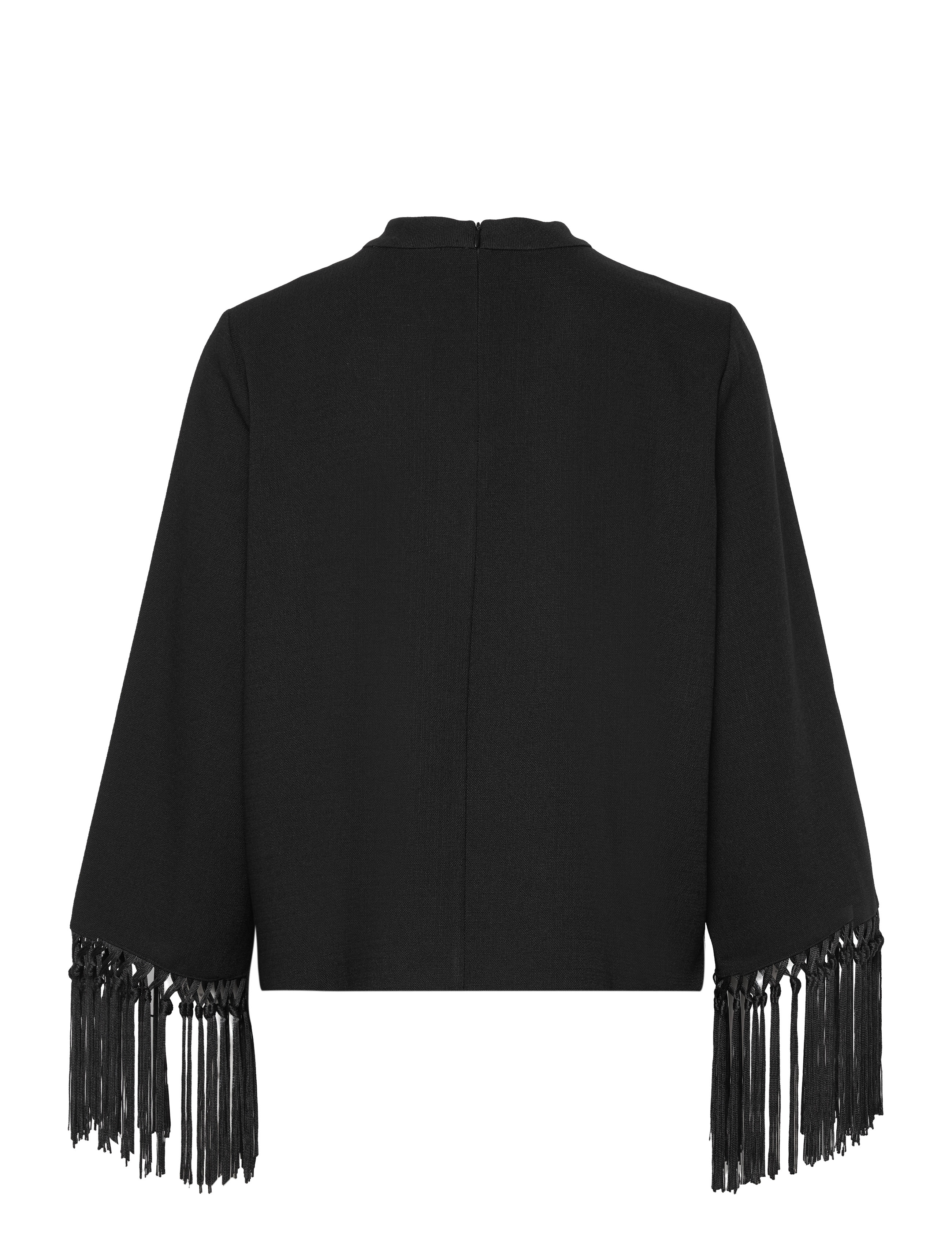 MAUD - Ellie Blouse - långärmade blusar - black - 2
