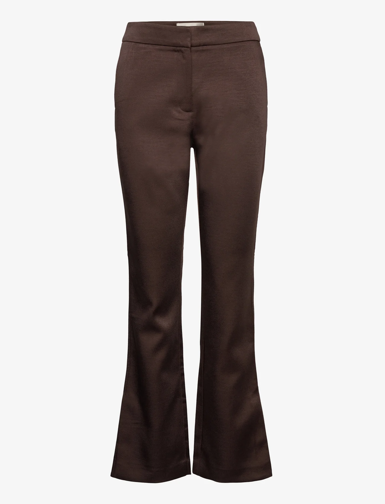 MAUD - Elvira Trouser - ballīšu apģērbs par outlet cenām - deep brown - 0