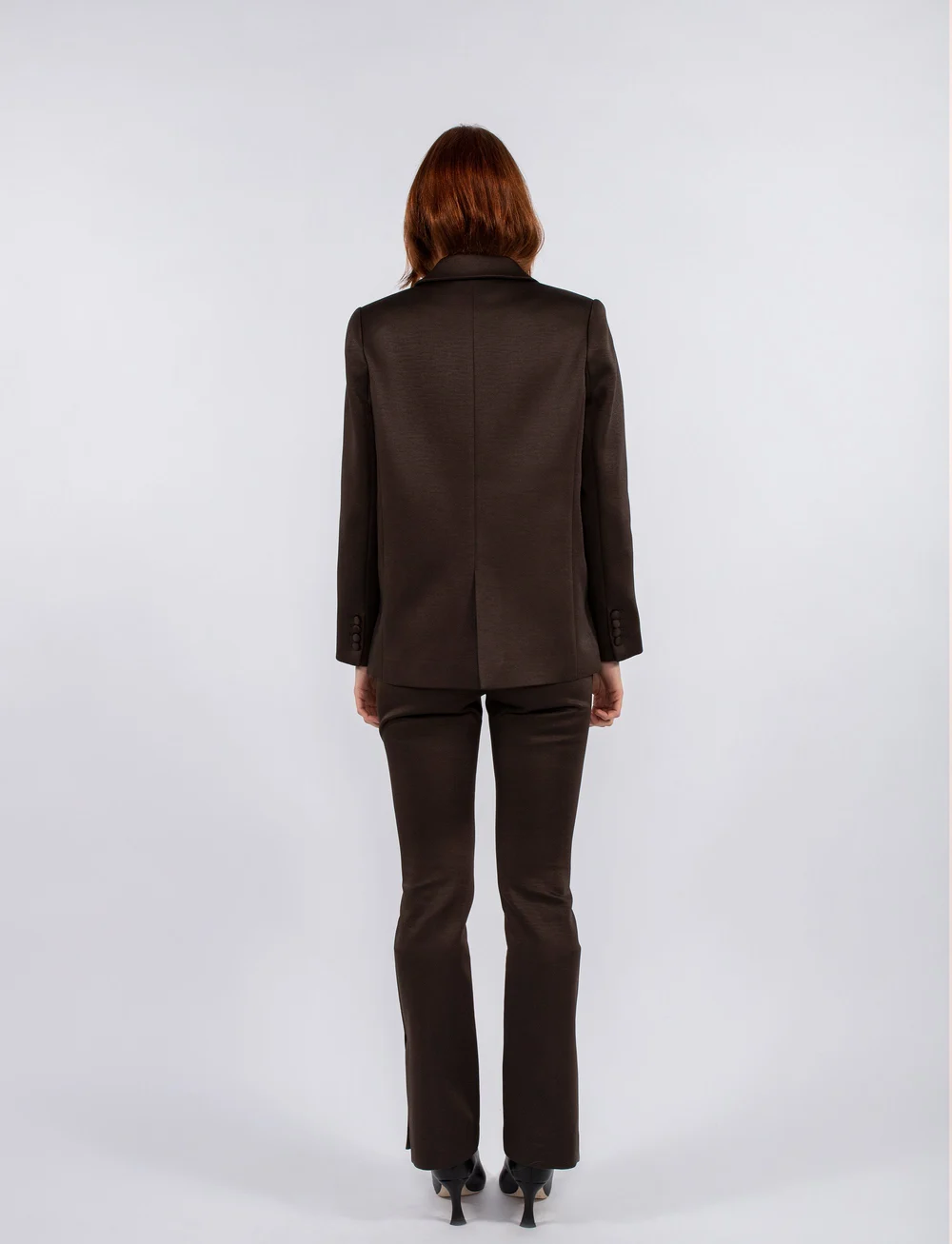 MAUD - Elvira Trouser - kostymbyxor - deep brown - 3