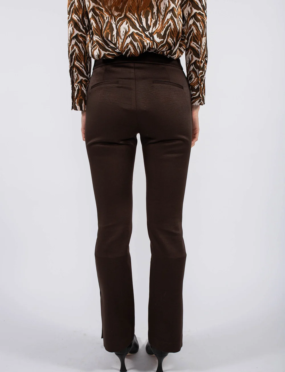 MAUD - Elvira Trouser - kostymbyxor - deep brown - 5