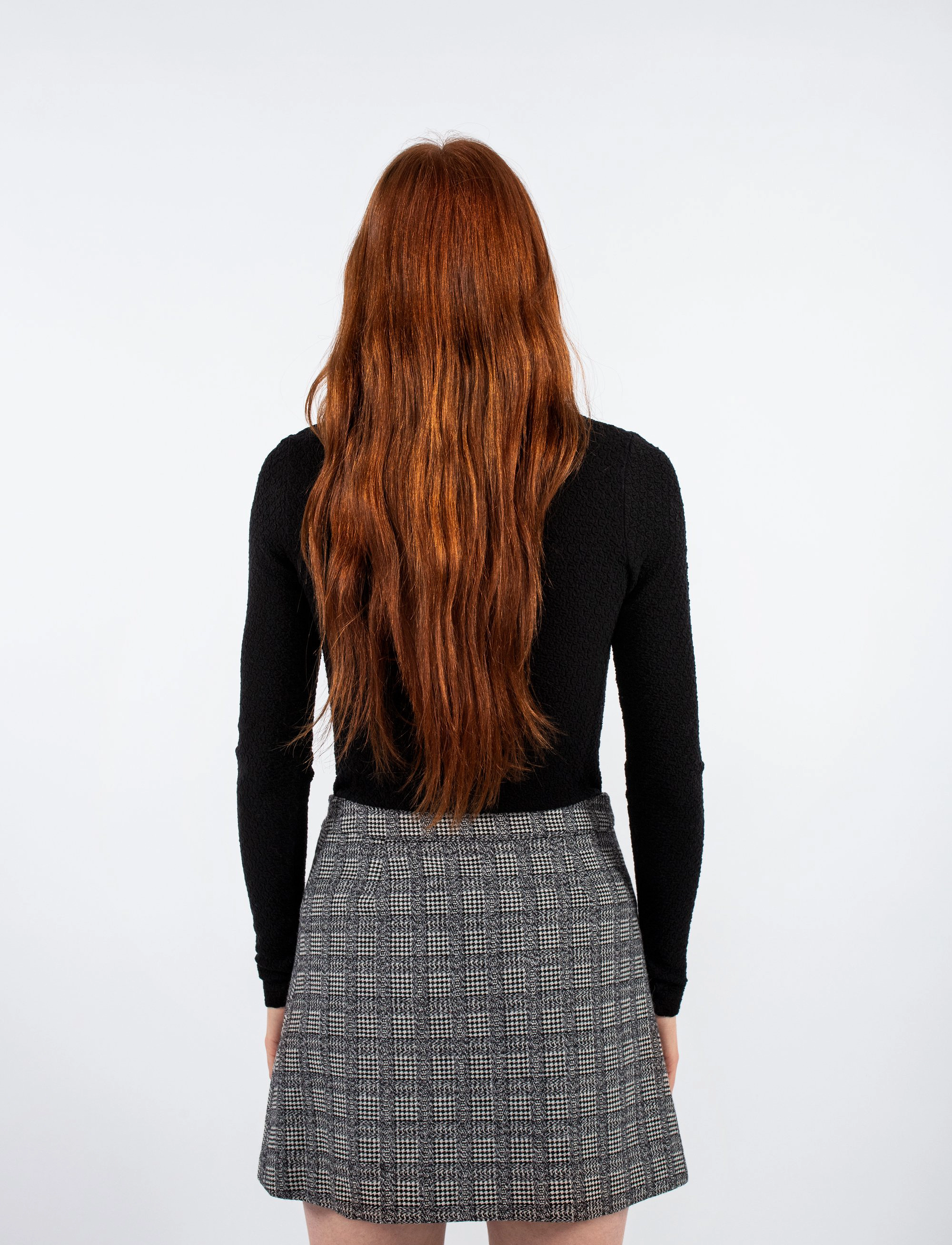 MAUD - Iben Skirt - wrap skirts - black check - 3