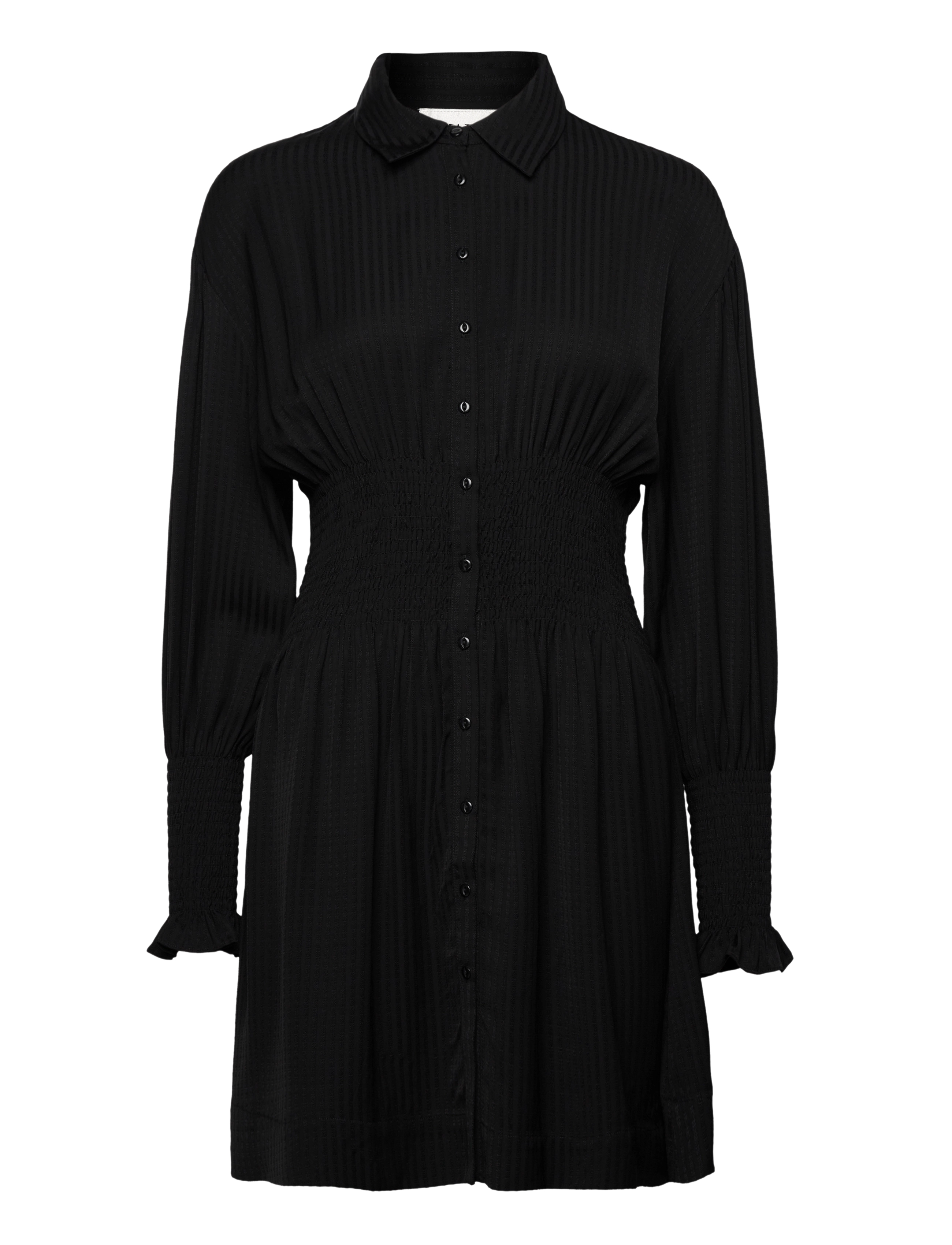 MAUD Karoline Dress Short - Kleider - BLACK / black