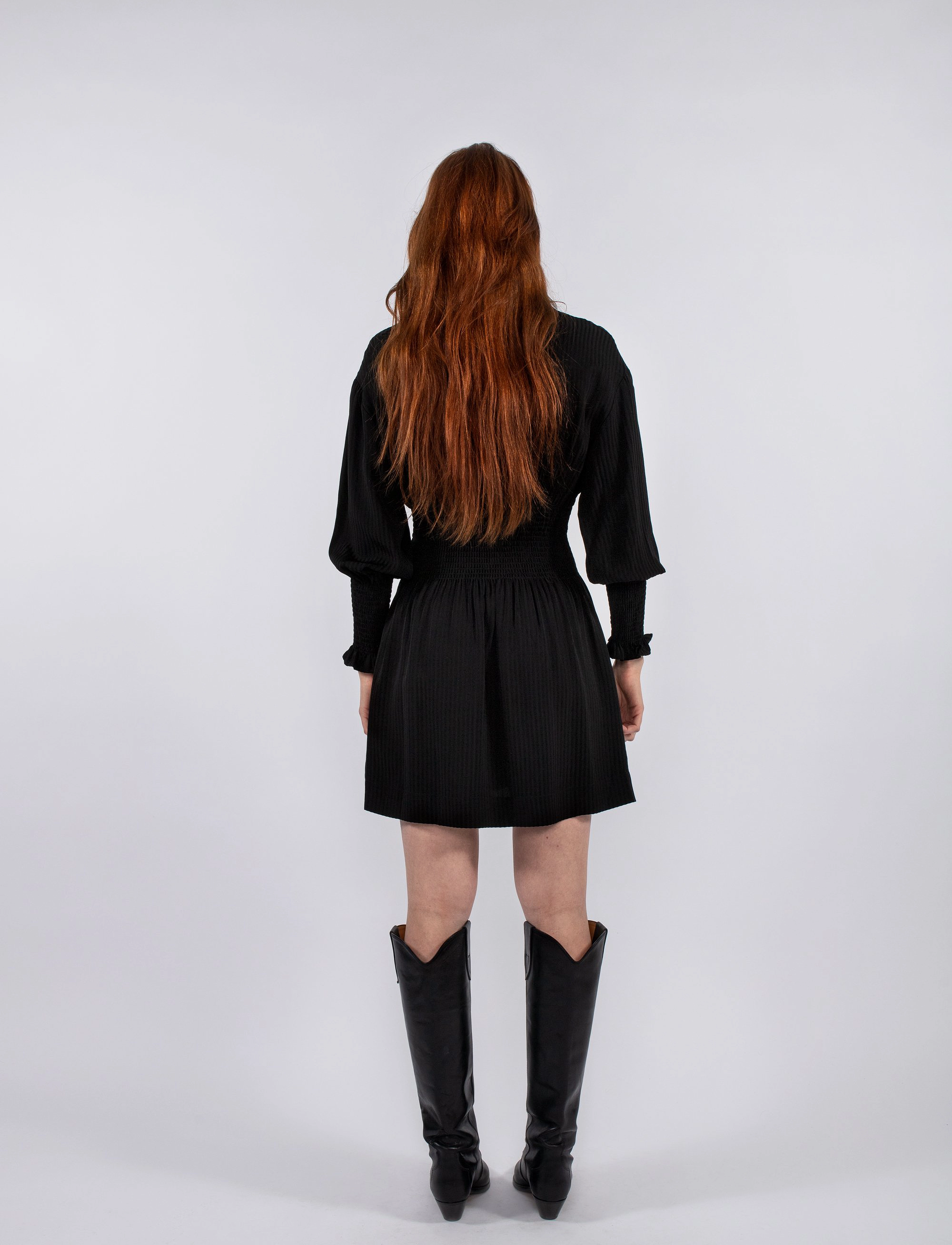 MAUD - Karoline Dress Short - kurze kleider - black - 3