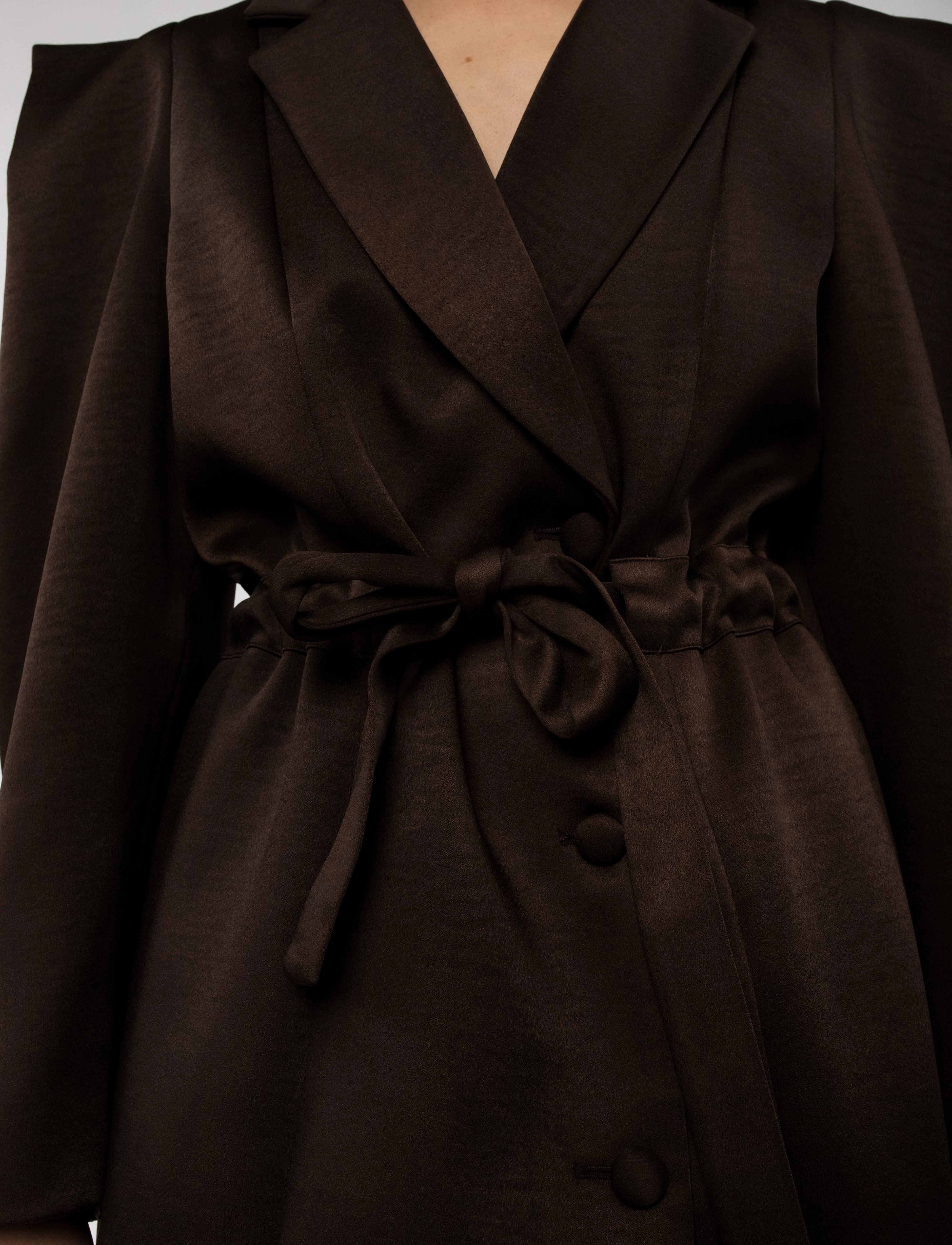 MAUD - Olivine Dress - deep brown - 4