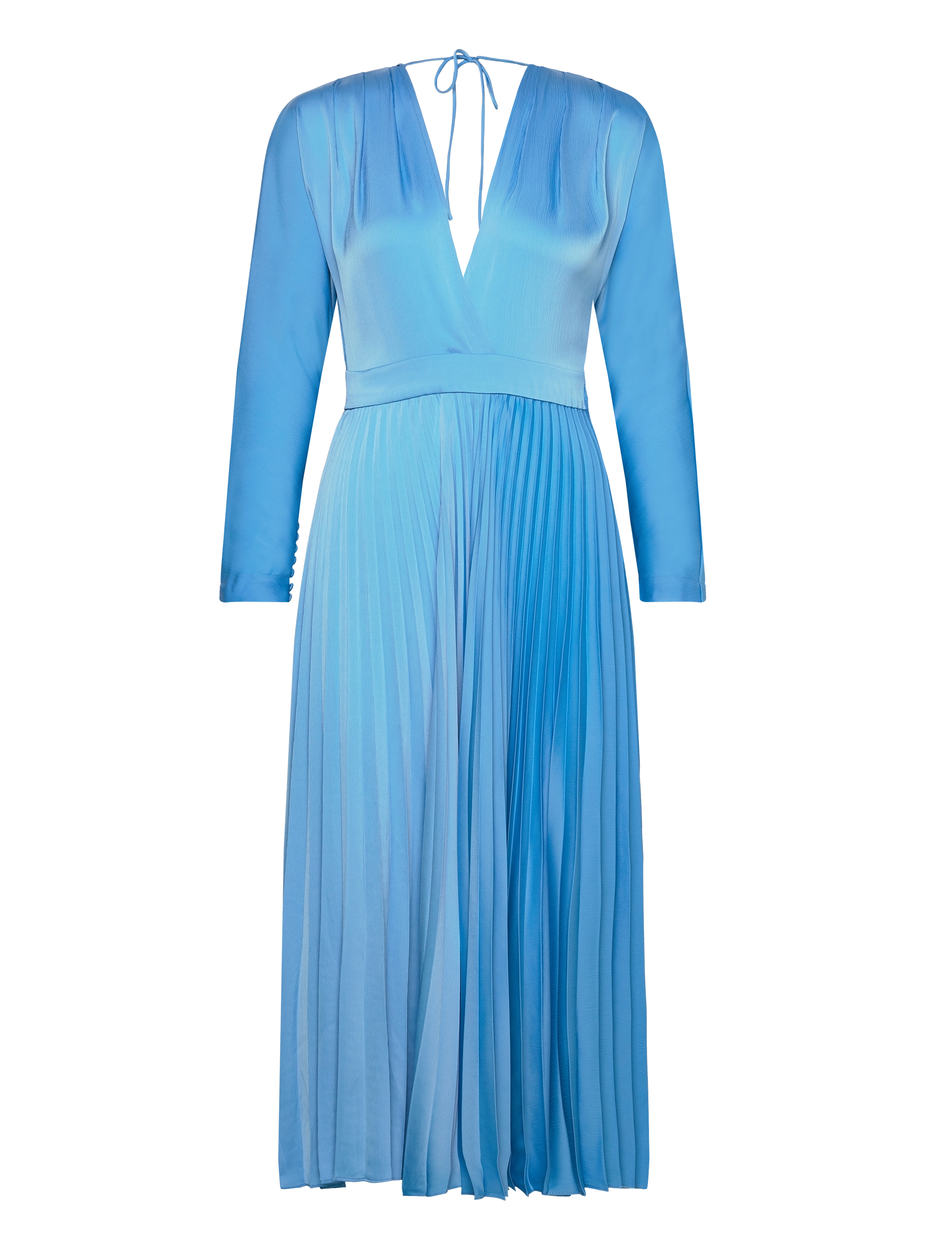 MAUD Sara Kleid Satin Blau - 36 - Damen