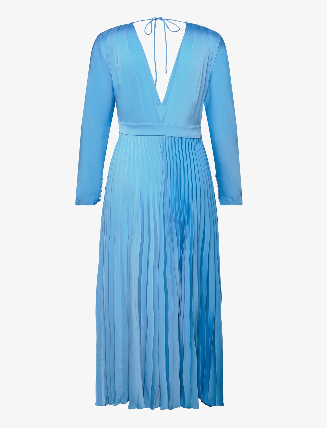MAUD - Sara Dress Satin - midikleidid - blue - 1
