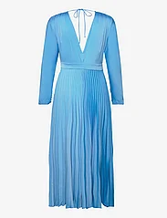 MAUD - Sara Dress Satin - midi dresses - blue - 1