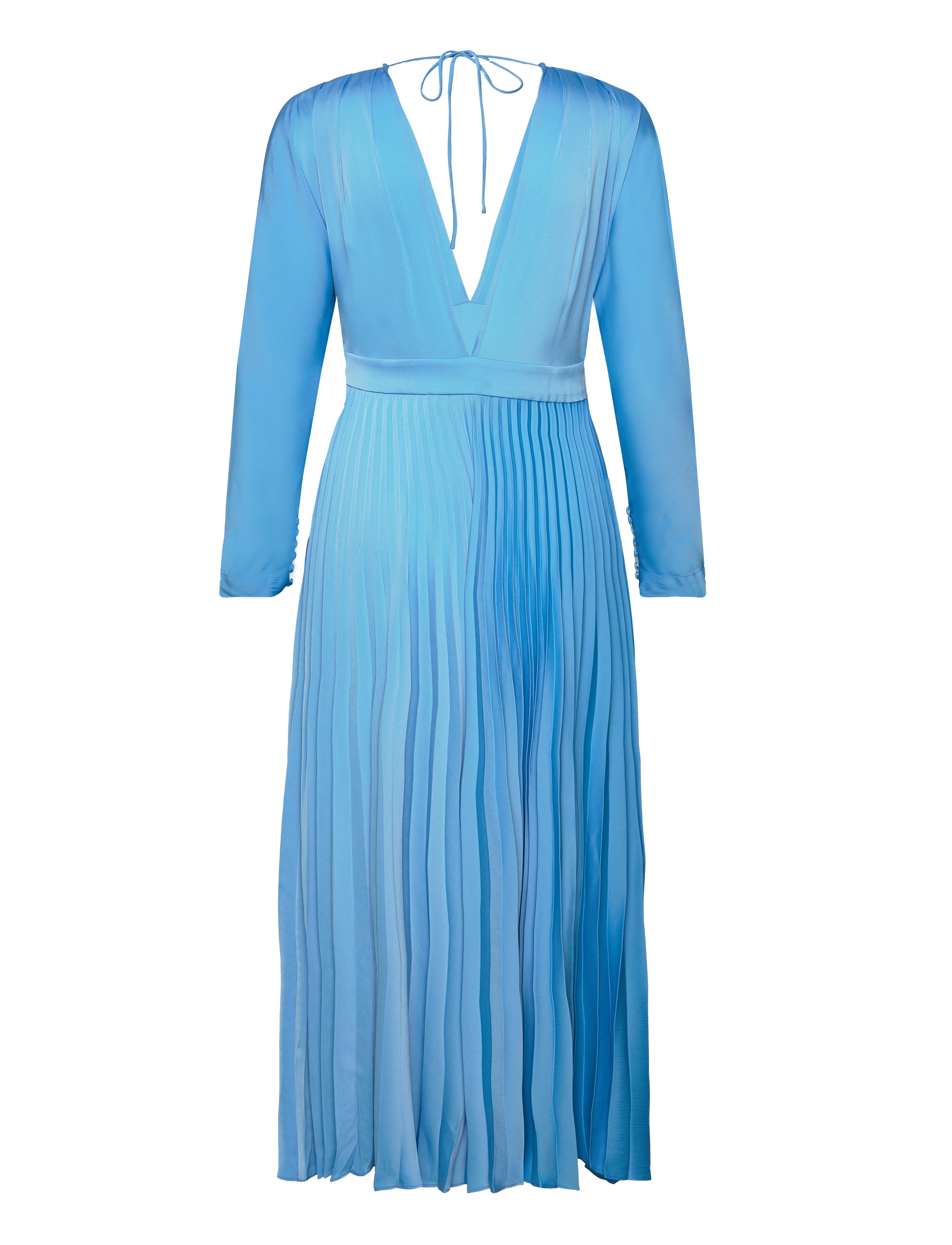 MAUD - Sara Dress Satin - midi kjoler - blue - 2