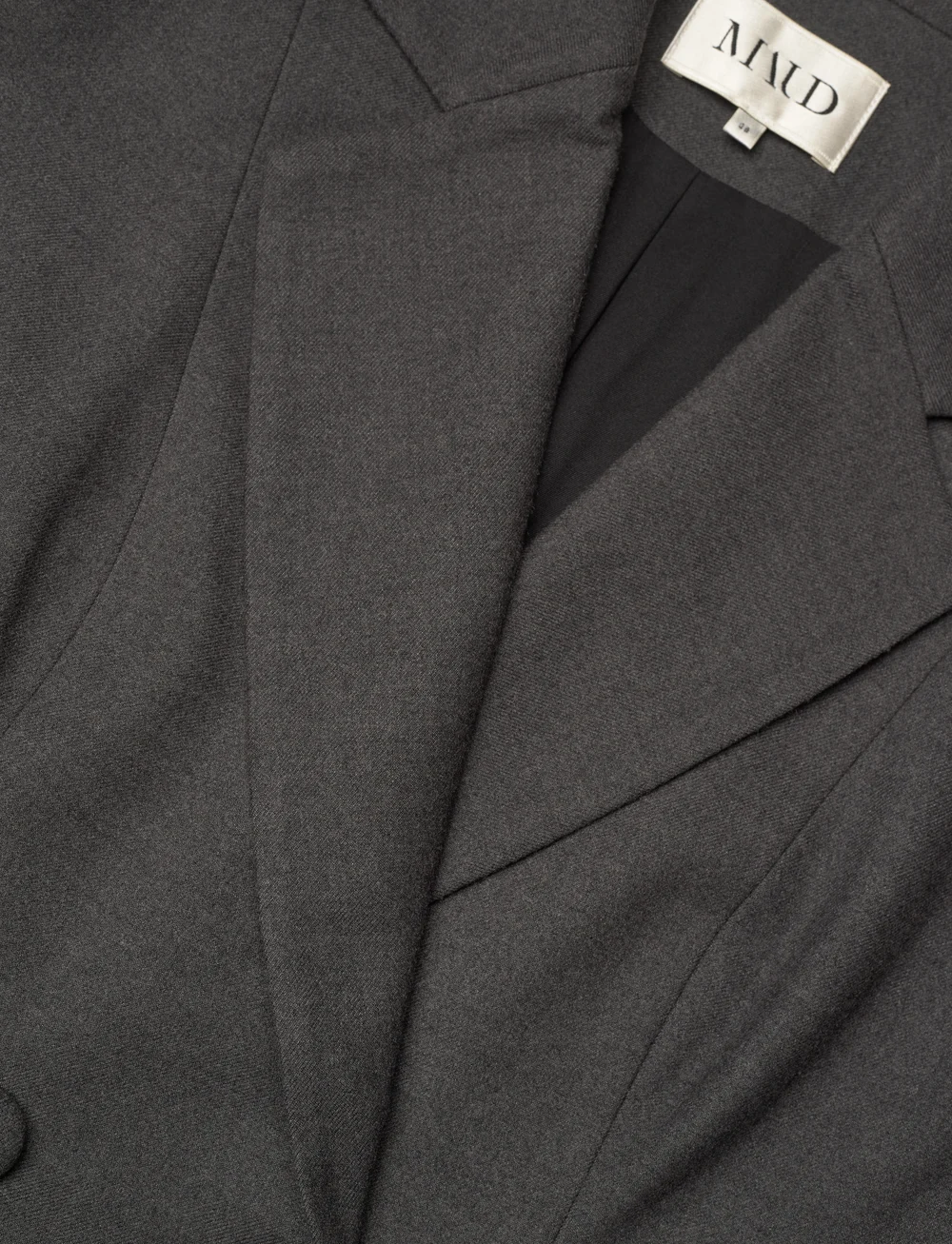 MAUD - Andrea Blazer Dress - dobbeltradede blazere - deep grey - 2
