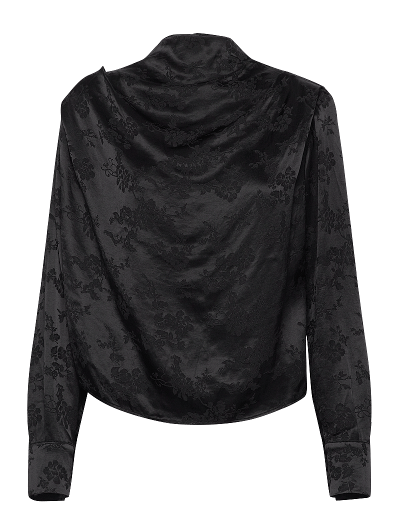MAUD - Dina Blouse - pikkade varrukatega pluusid - black - 0