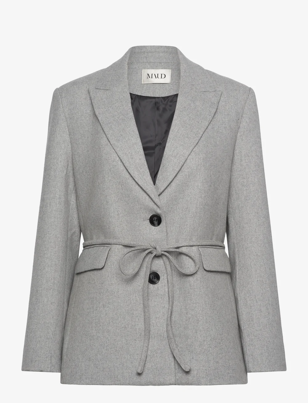 MAUD - Evelyn Blazer - blazere med bælte - light grey - 0
