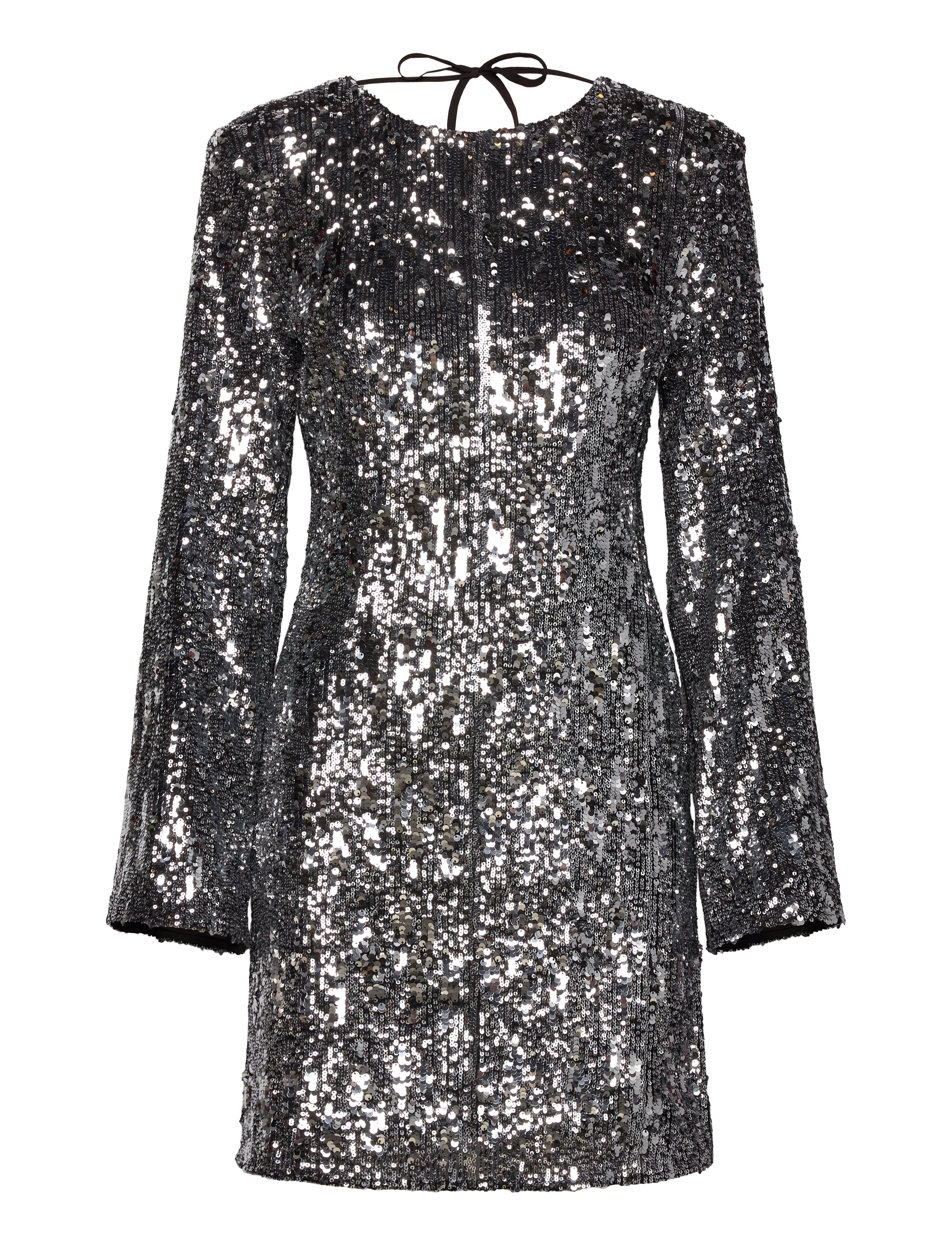 MAUD Sandra Sequin Dress - Kleider - SILVER / silver