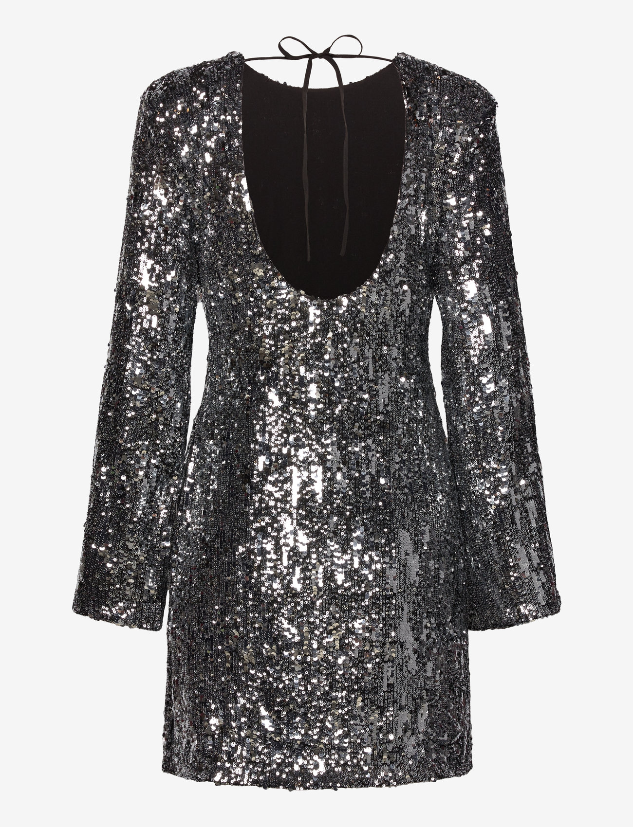 MAUD - Sandra Sequin Dress - litterkleidid - silver - 1