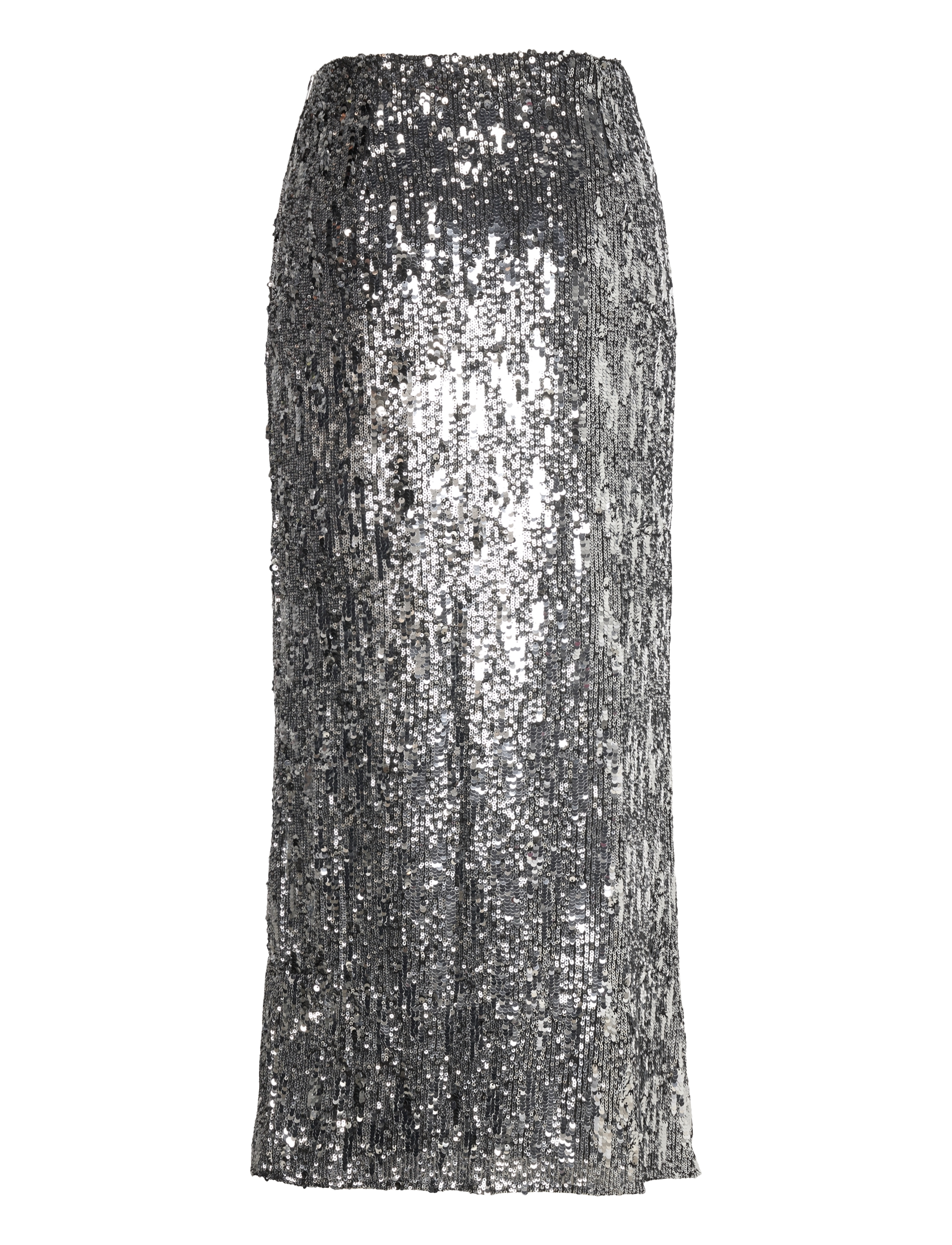 MAUD - Sandra Sequin Skirt - maxi nederdele - silver - 1