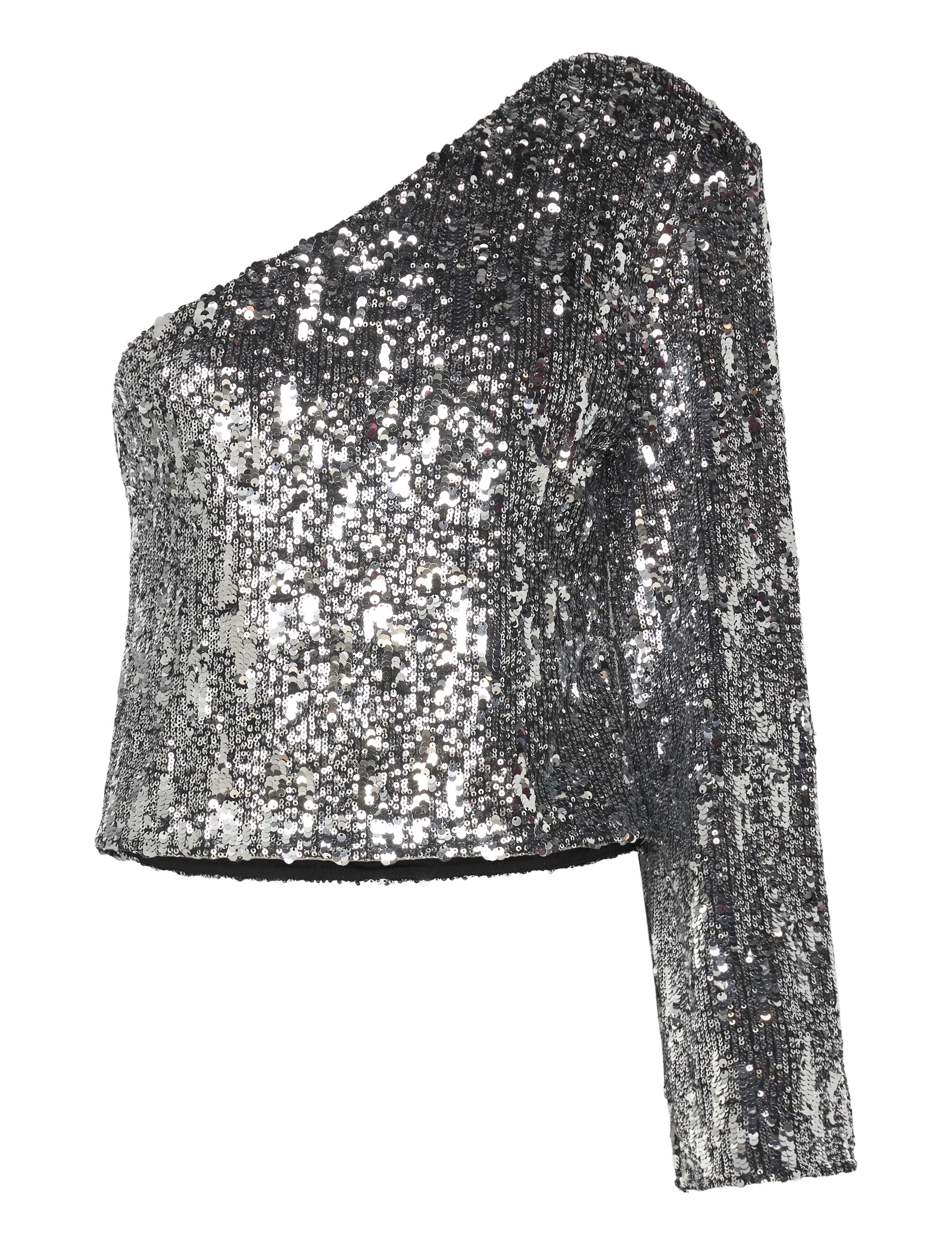 MAUD Sandra Sequin Top - Riided - SILVER / silver